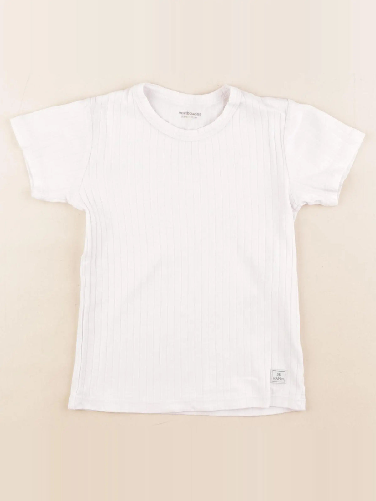 Vertbaudet - tee-shirt blanc - 5 ans