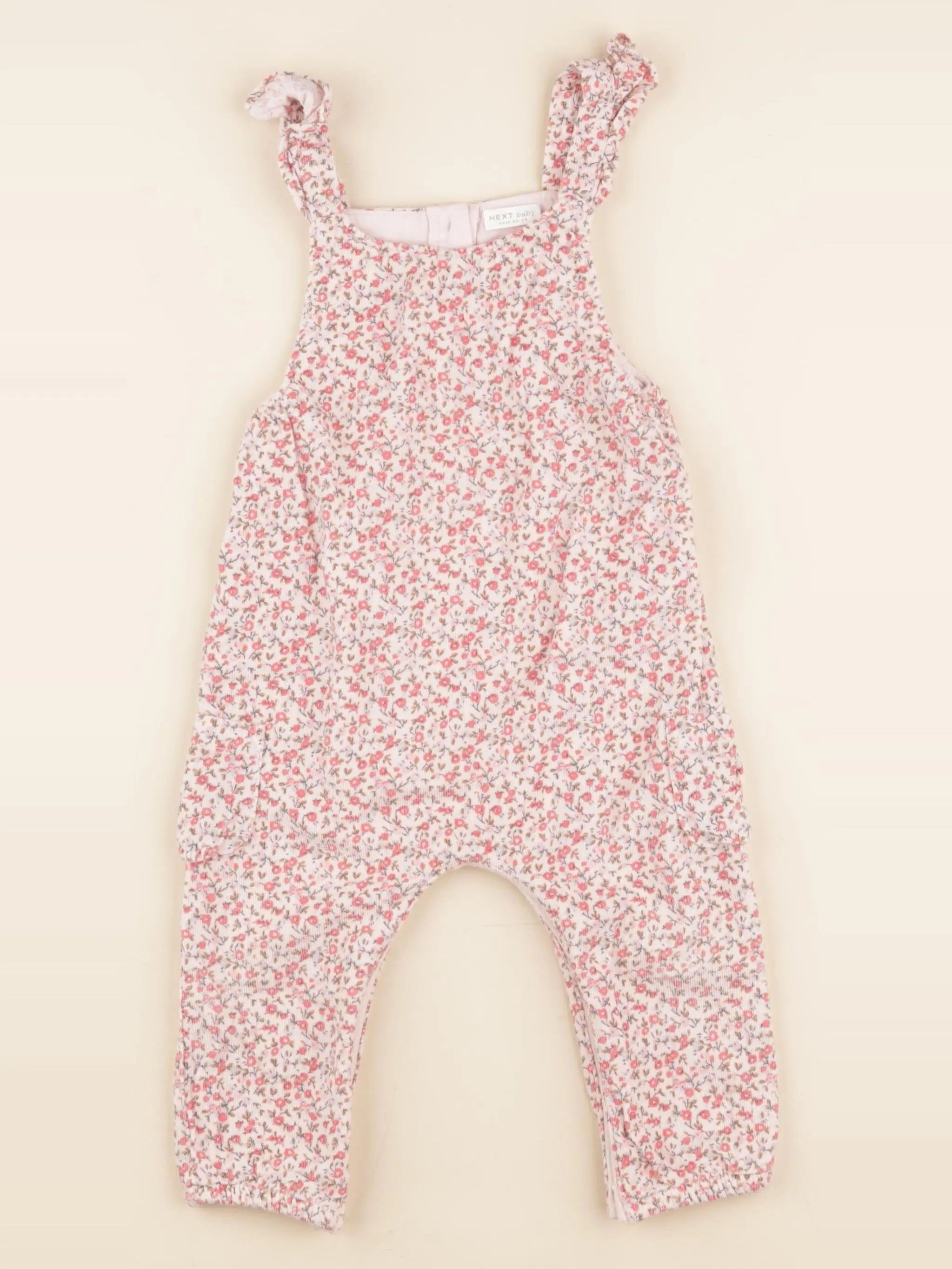 Next - salopette doublé rose - 9/12 mois