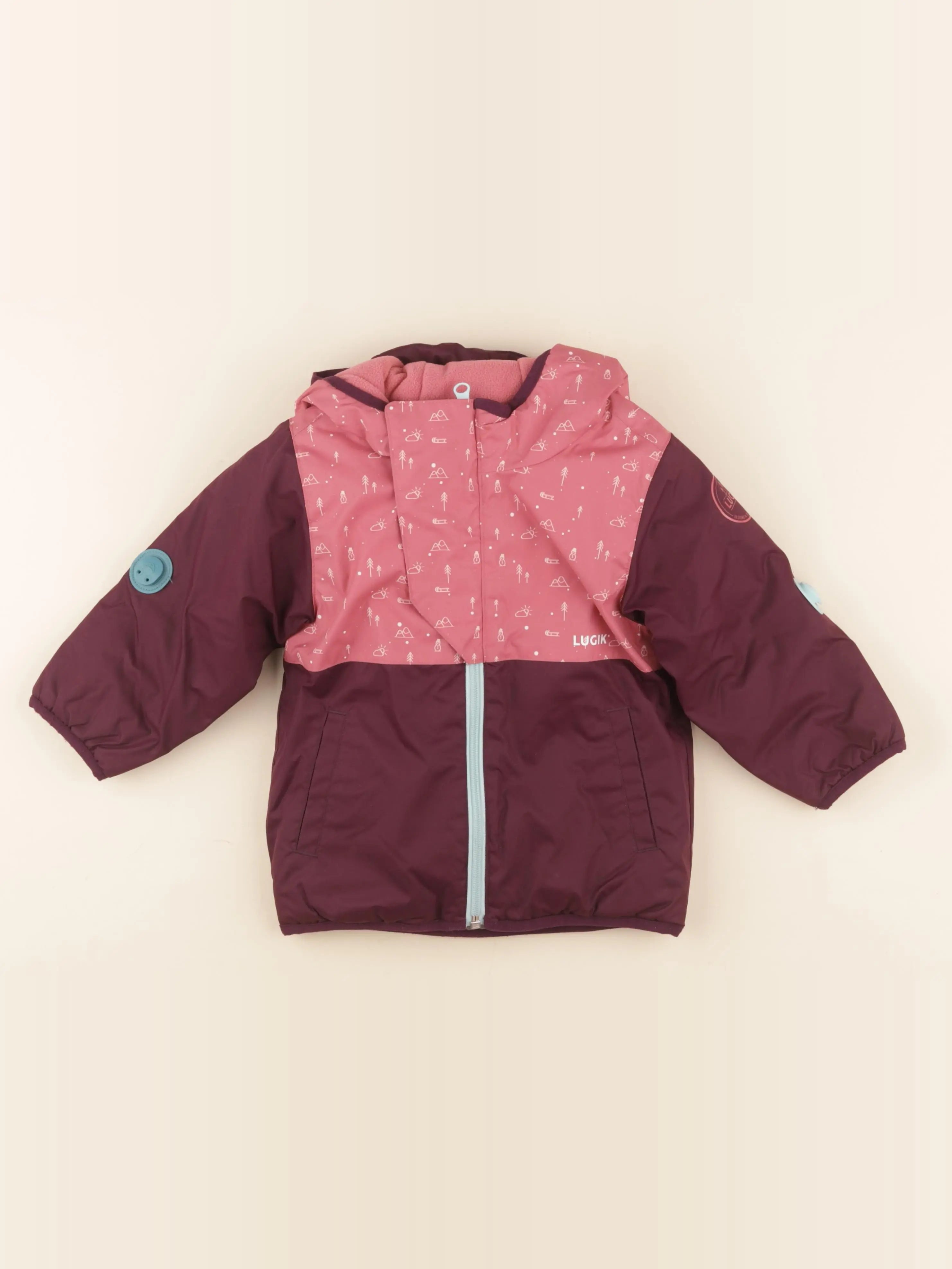 Decathlon ski - manteau de ski violet, rose - 24 mois