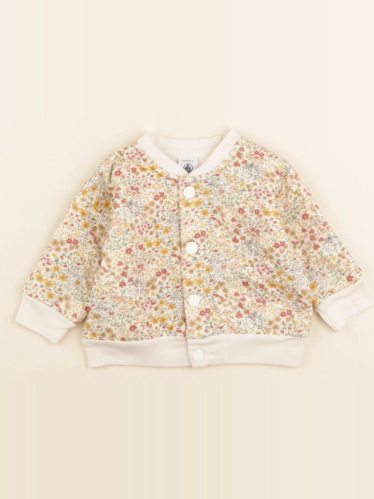 Petit Bateau - sweat beige, multicolore - 6 mois