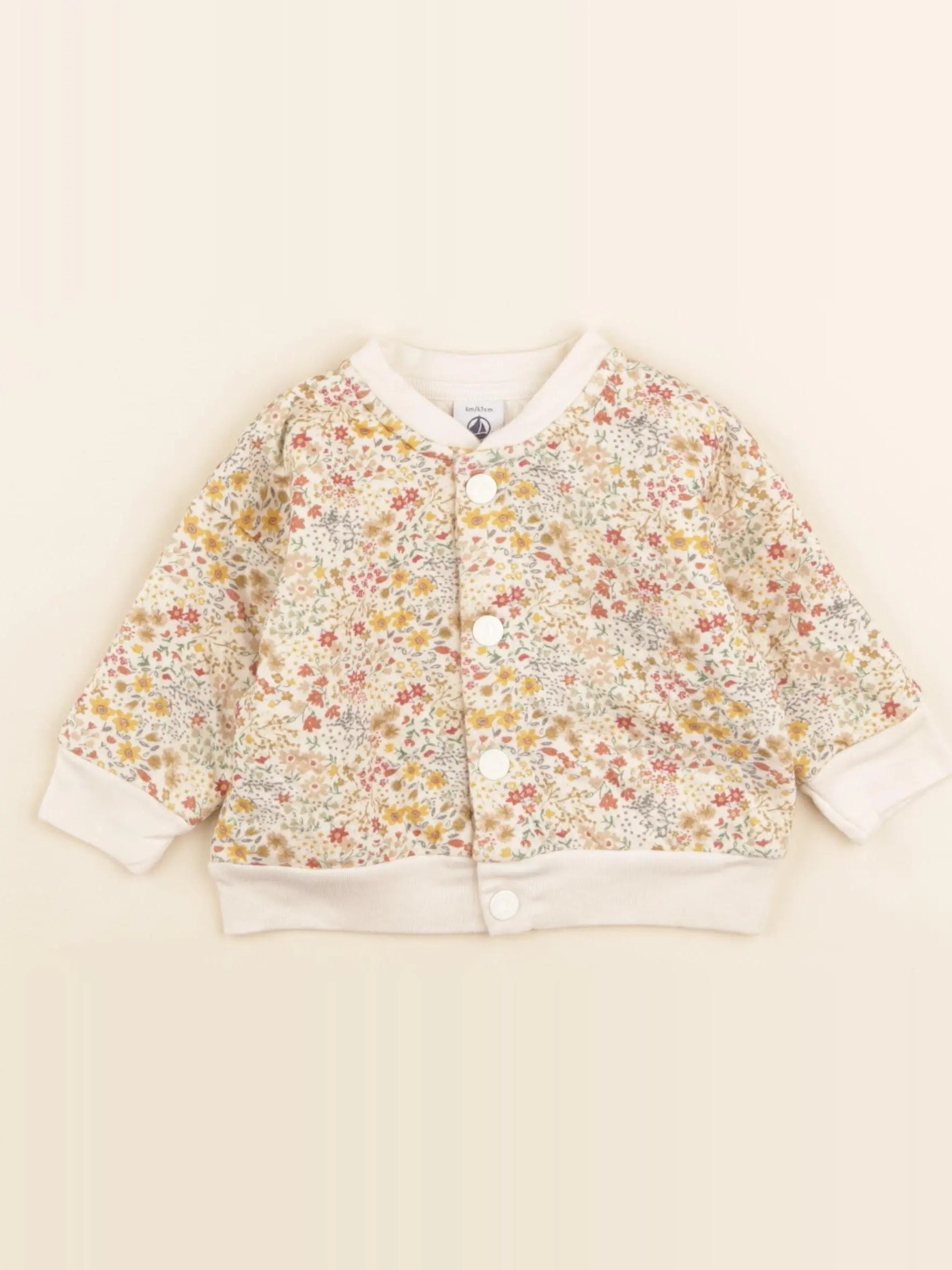 Petit Bateau - sweat beige, multicolore - 6 mois