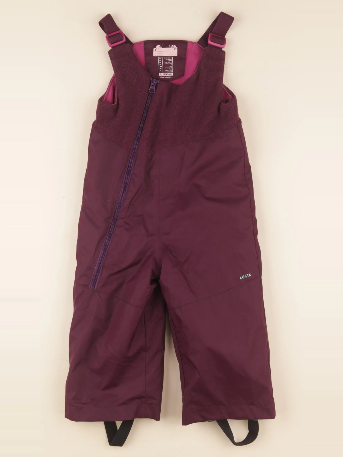 Decathlon ski - combinaison de ski violet - 18 mois