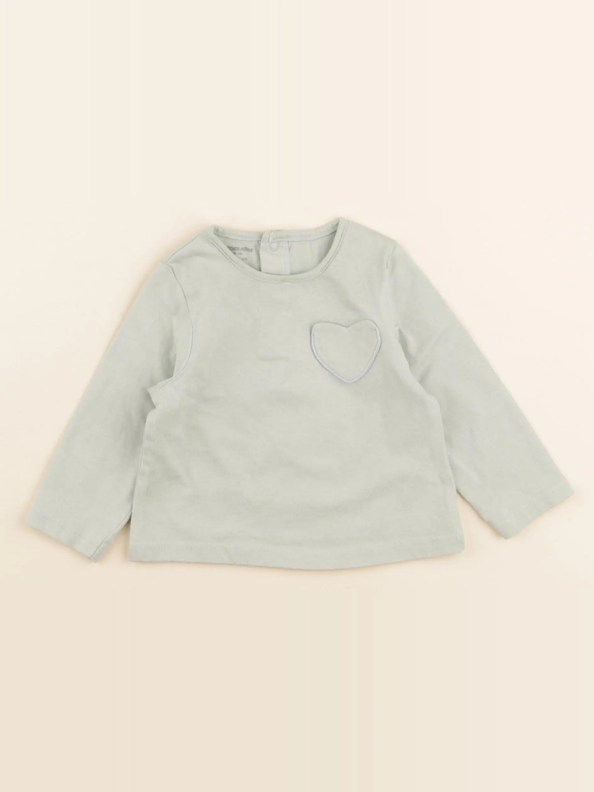 Vertbaudet - tee-shirt vert - 6 mois
