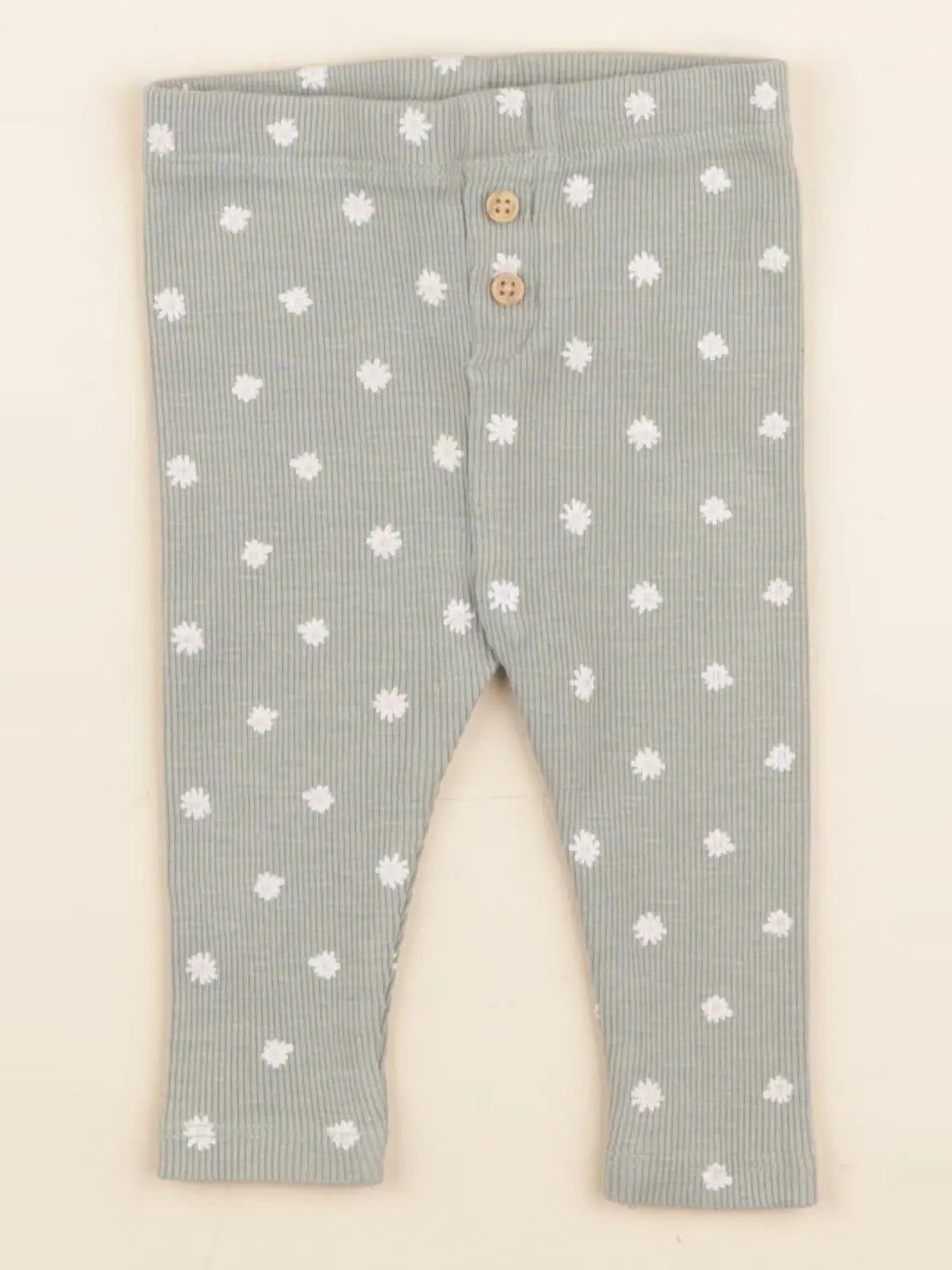 Vertbaudet - legging vert - 6 mois