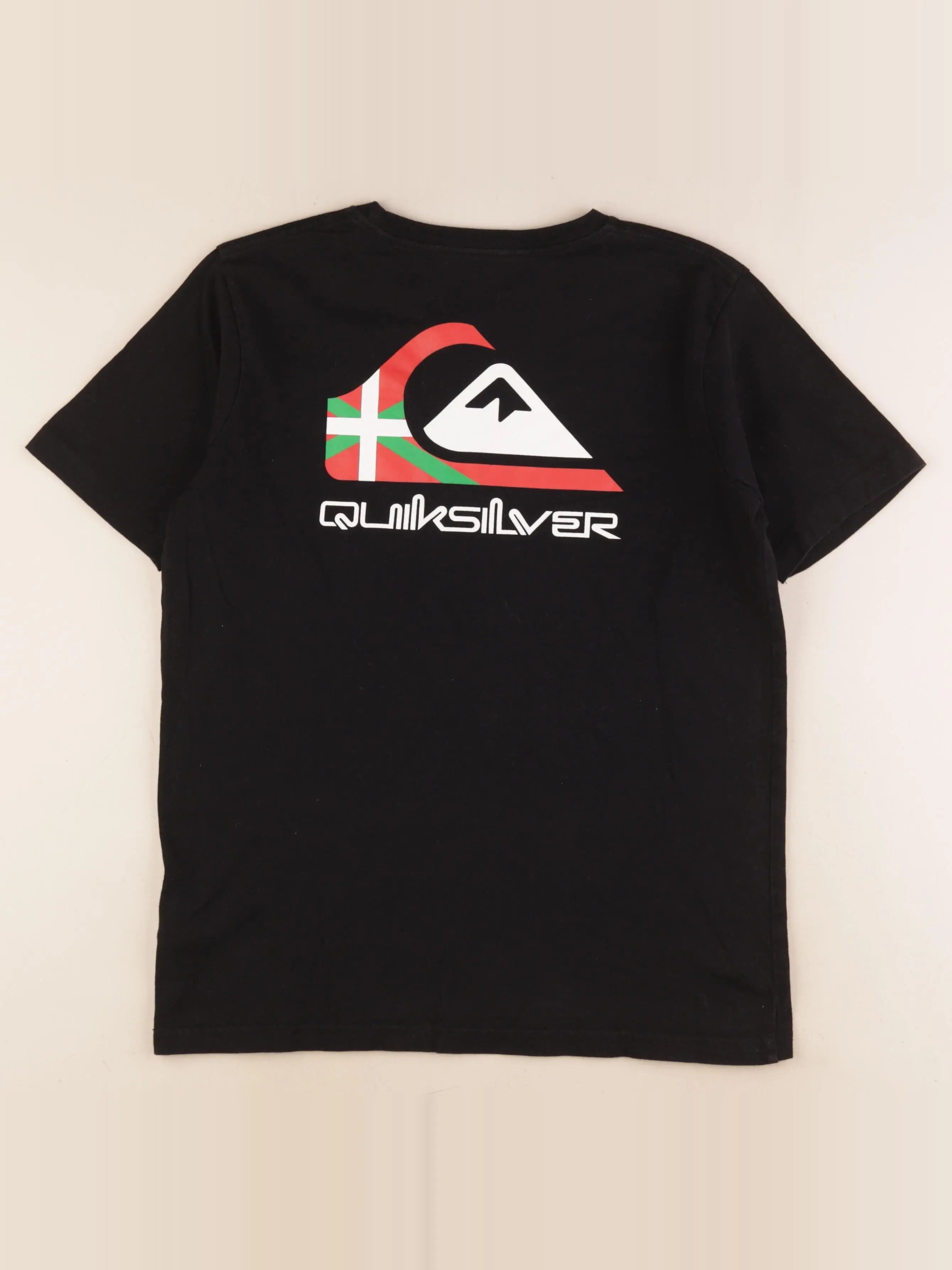 Quiksilver - tee-shirt imprimé au dos noir - 14 ans