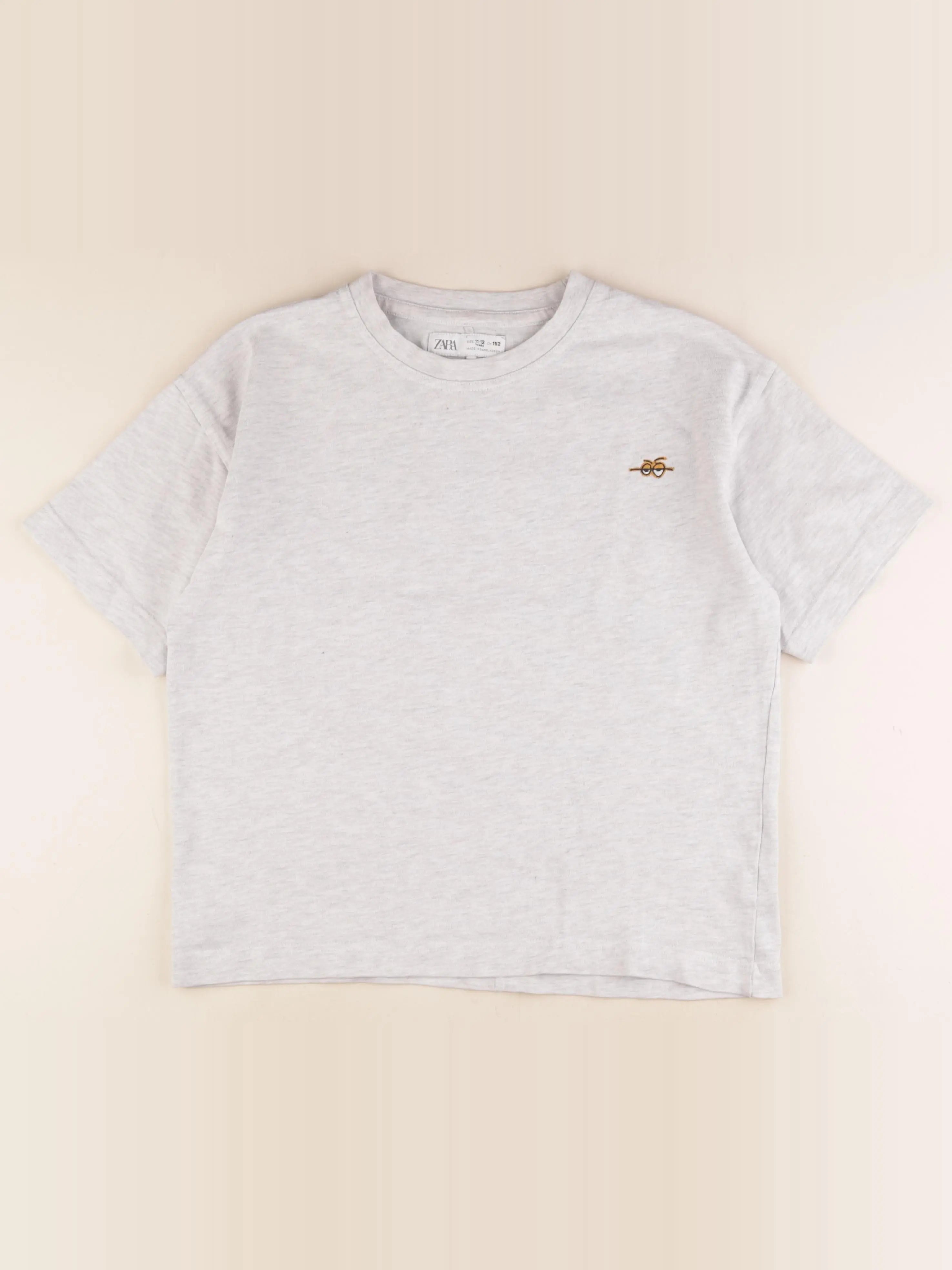 Zara - tee-shirt gris - 11/12 ans