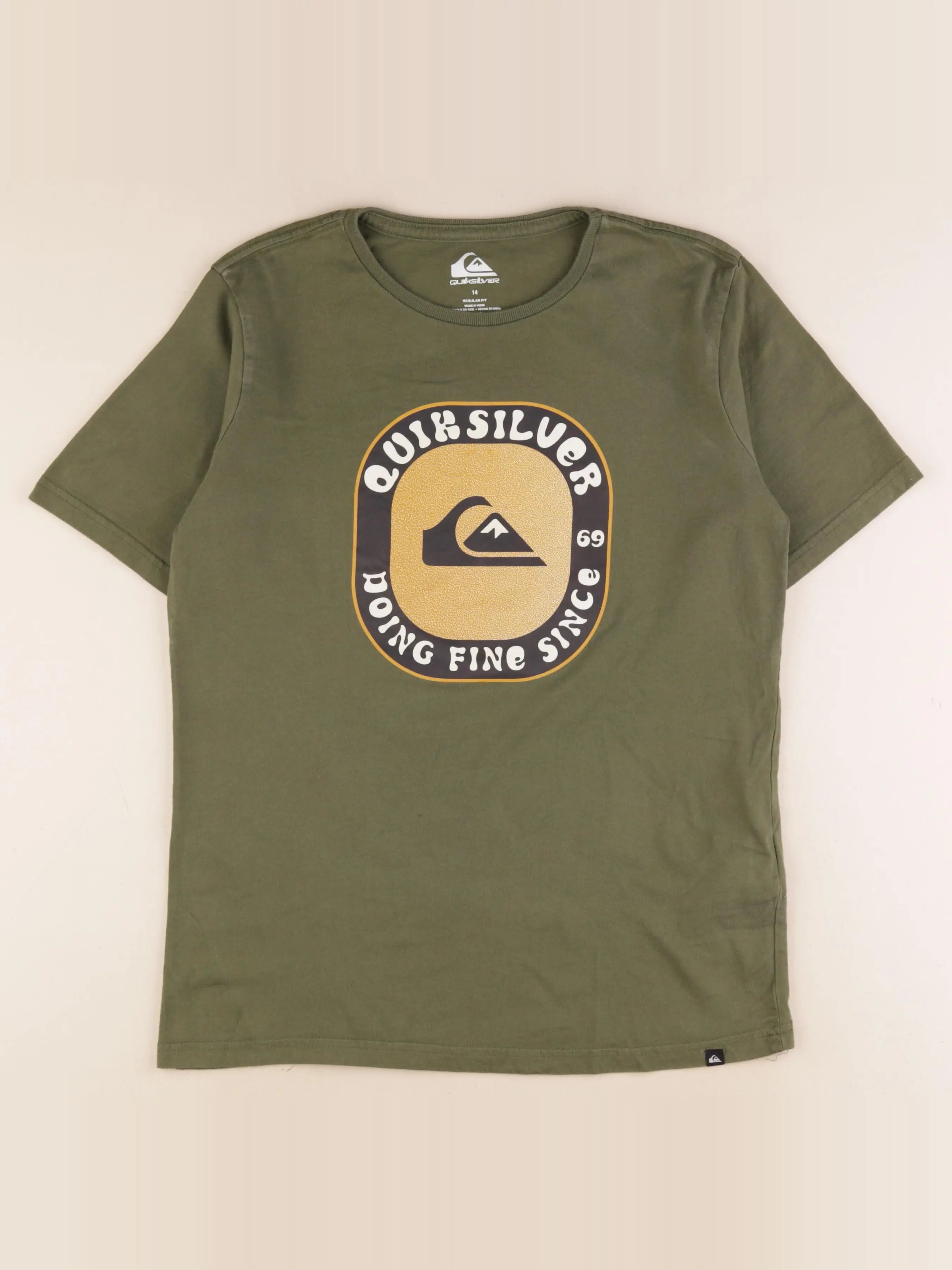 Quiksilver - tee-shirt vert - 14 ans