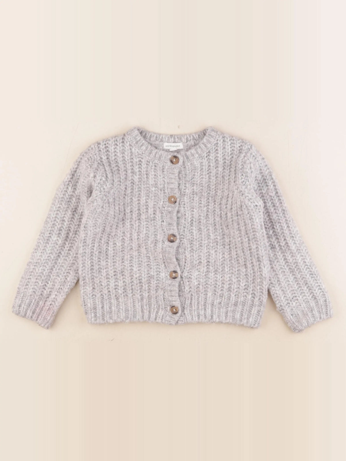 Vertbaudet - gilet gris - 4 ans