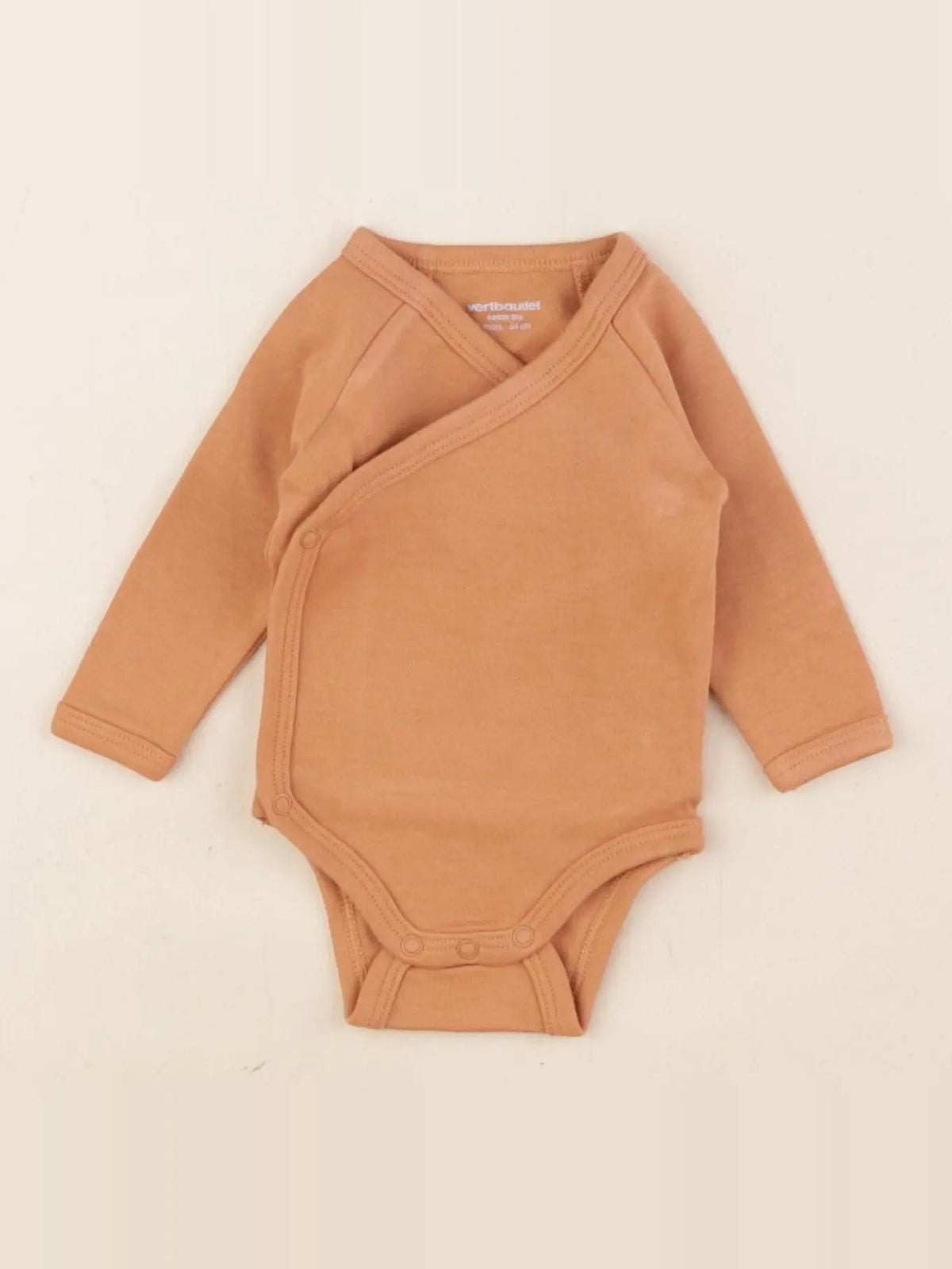 Vertbaudet - body marron - 1 mois