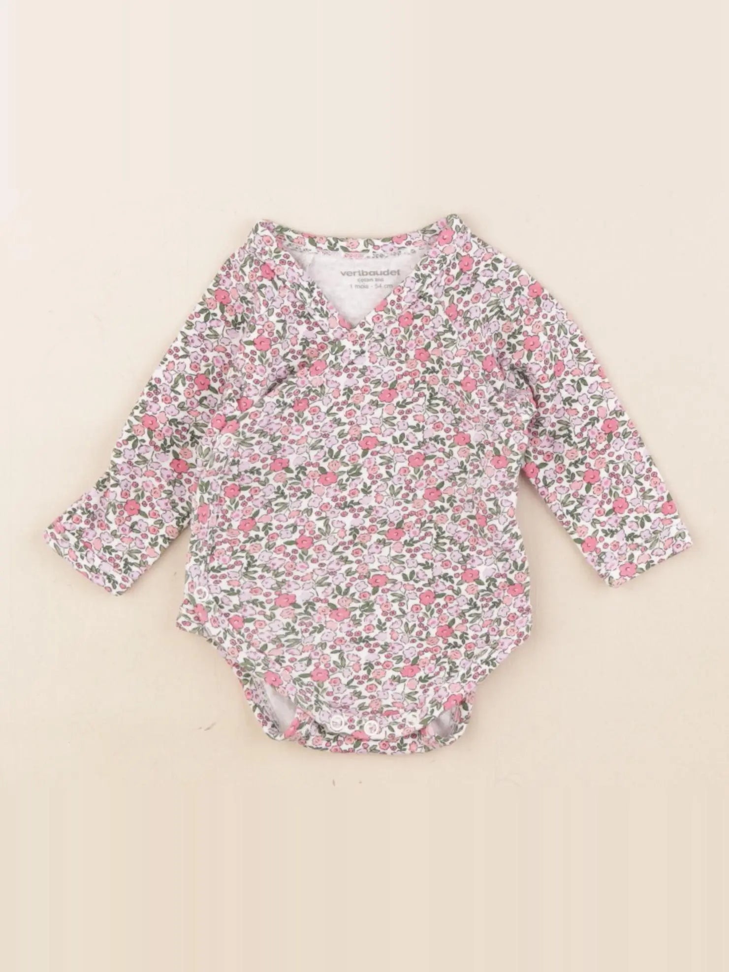 Vertbaudet - body multicolore - 1 mois