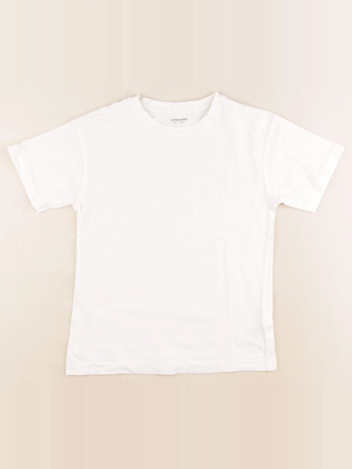 Vertbaudet - tee-shirt blanc - 6 ans