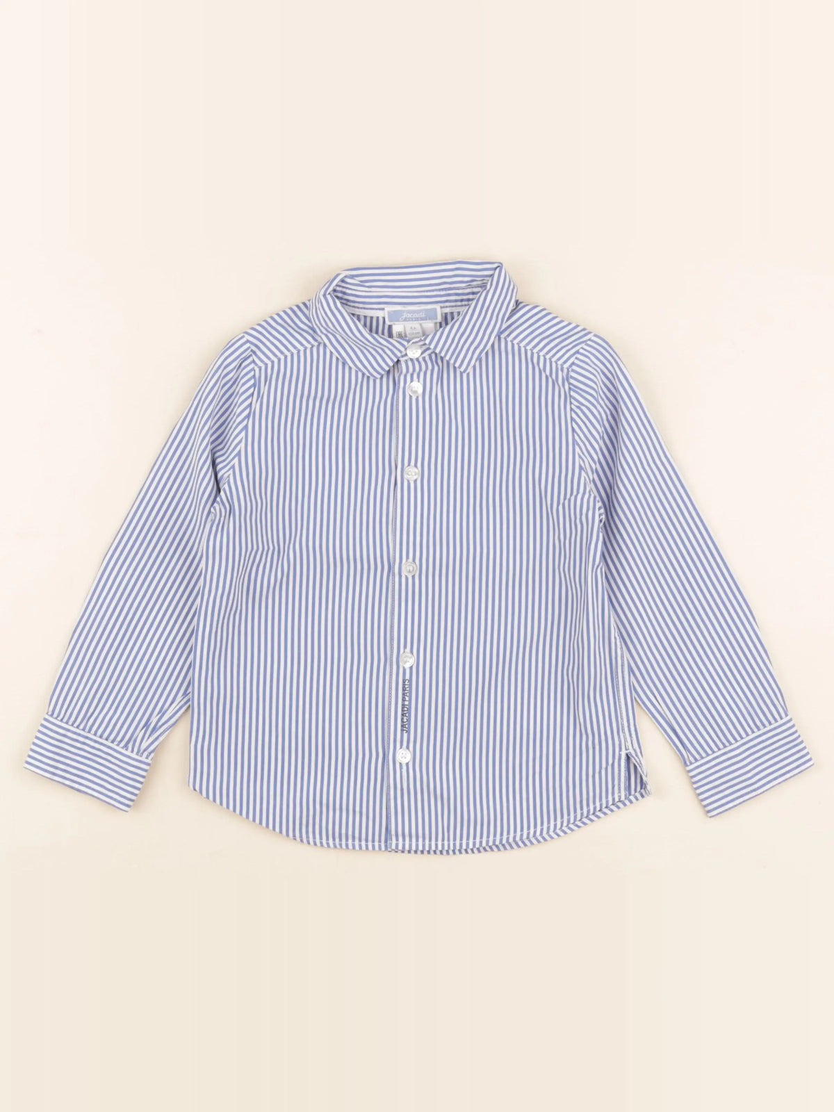 Jacadi - chemise blanc, bleu - 4 ans