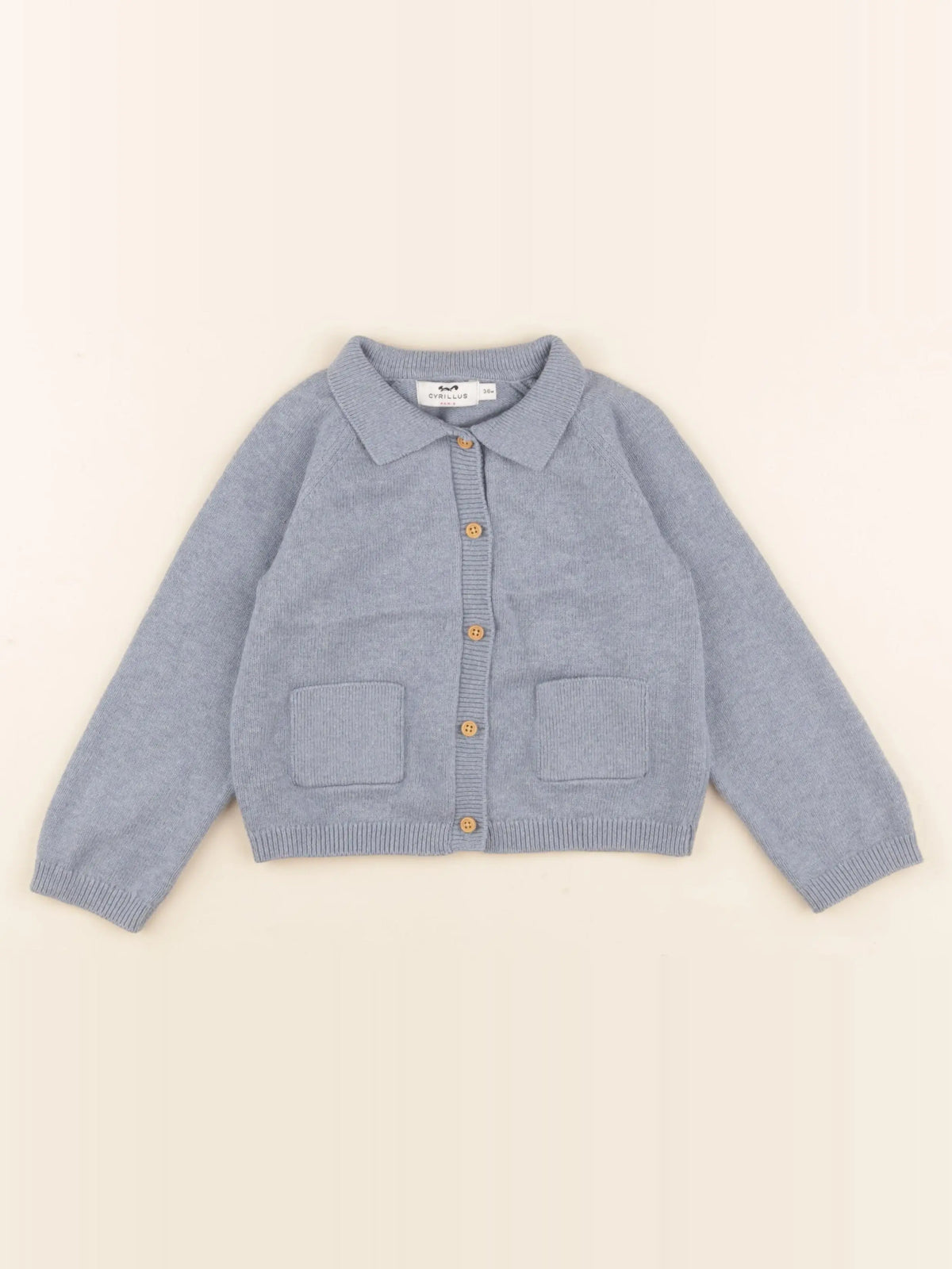Cyrillus - gilet bleu - 3 ans