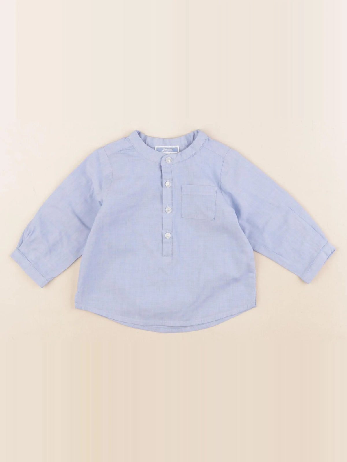 Jacadi - chemise bleu - 6 mois