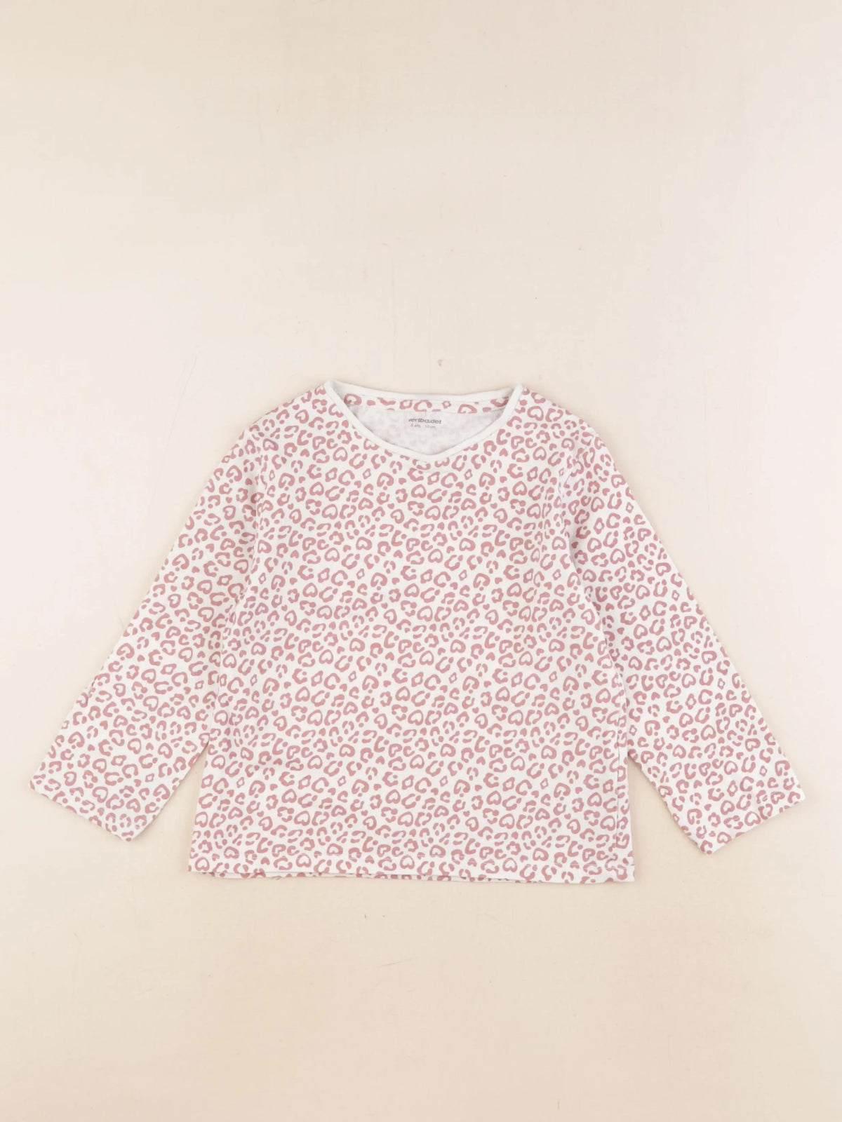 Vertbaudet - tee-shirt rose - 5 ans