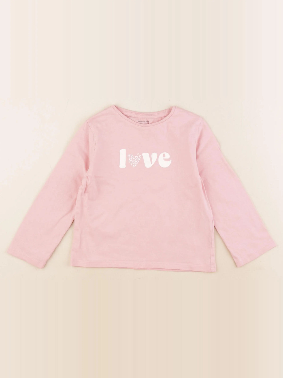 Vertbaudet - tee-shirt rose - 5 ans