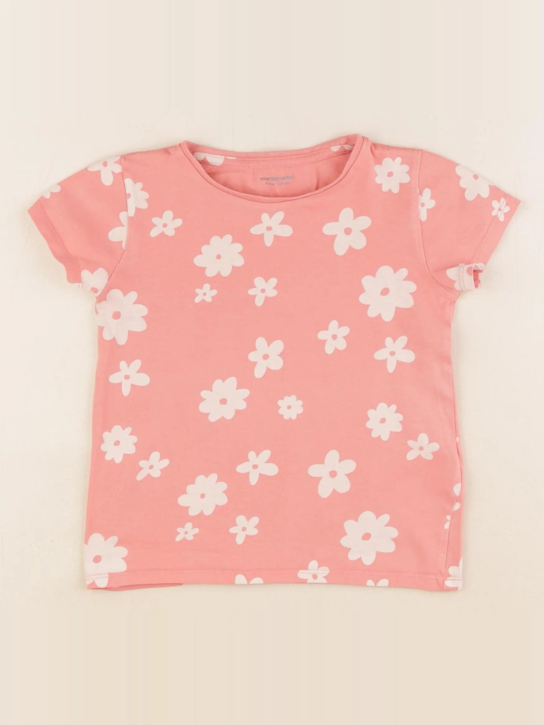 Vertbaudet - tee-shirt rose - 4 ans