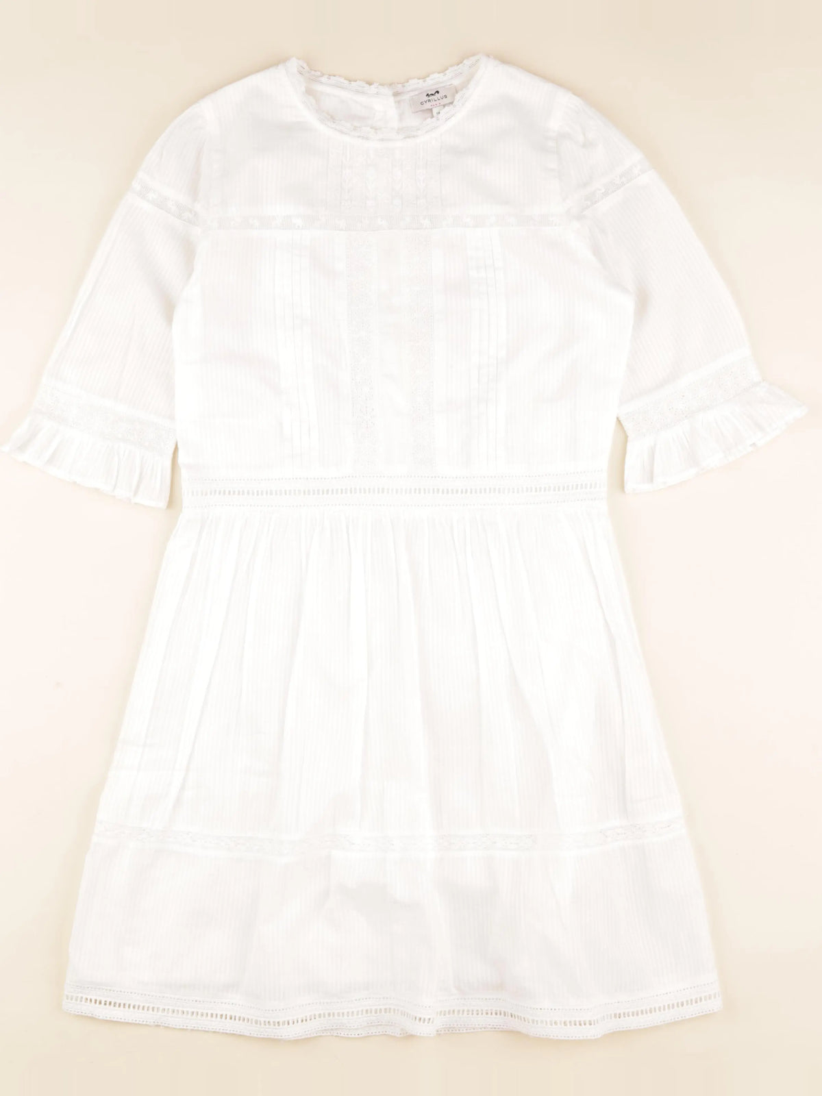 Cyrillus - robe blanc - 14 ans