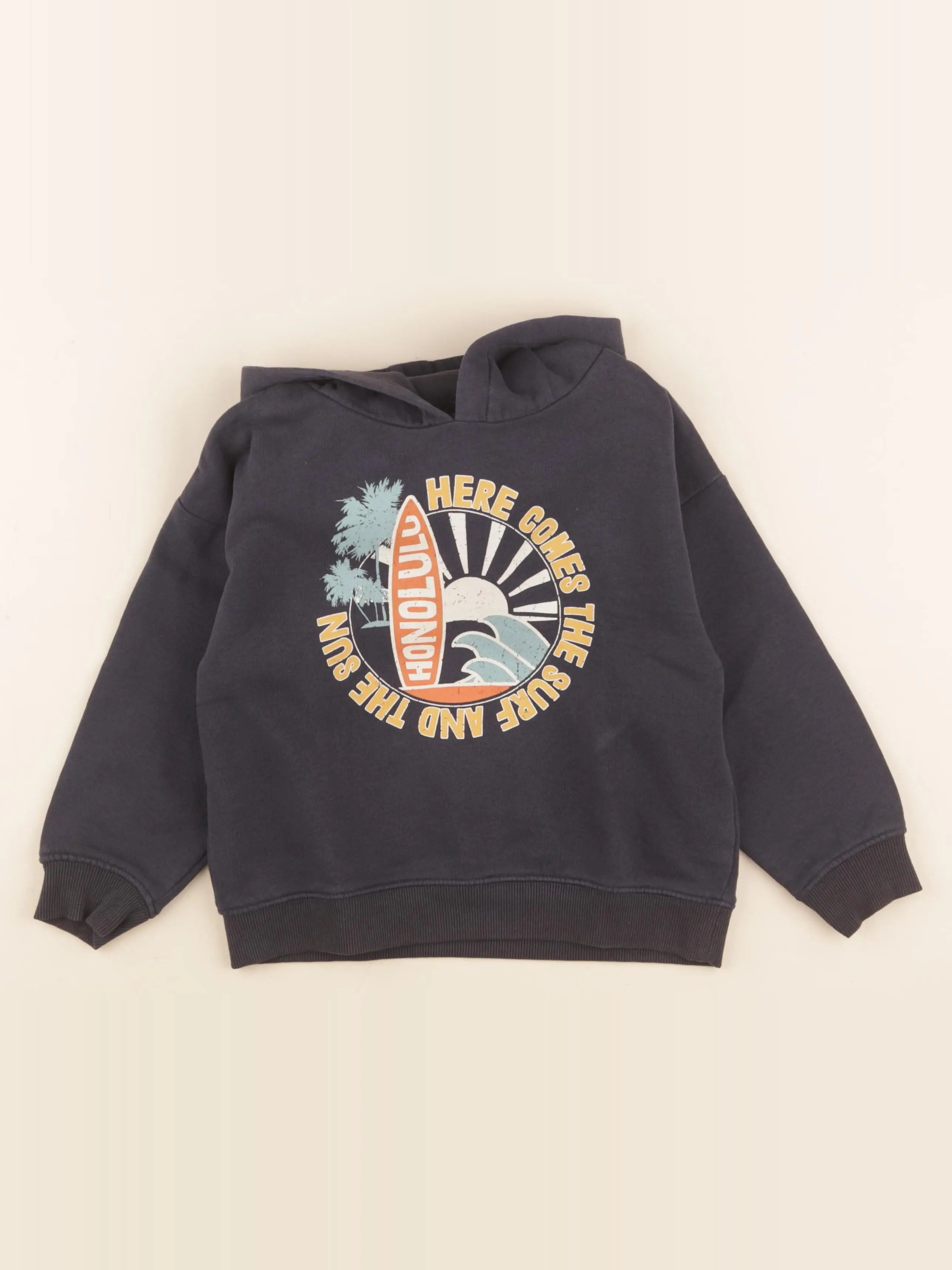 Vertbaudet - sweat bleu - 5 ans