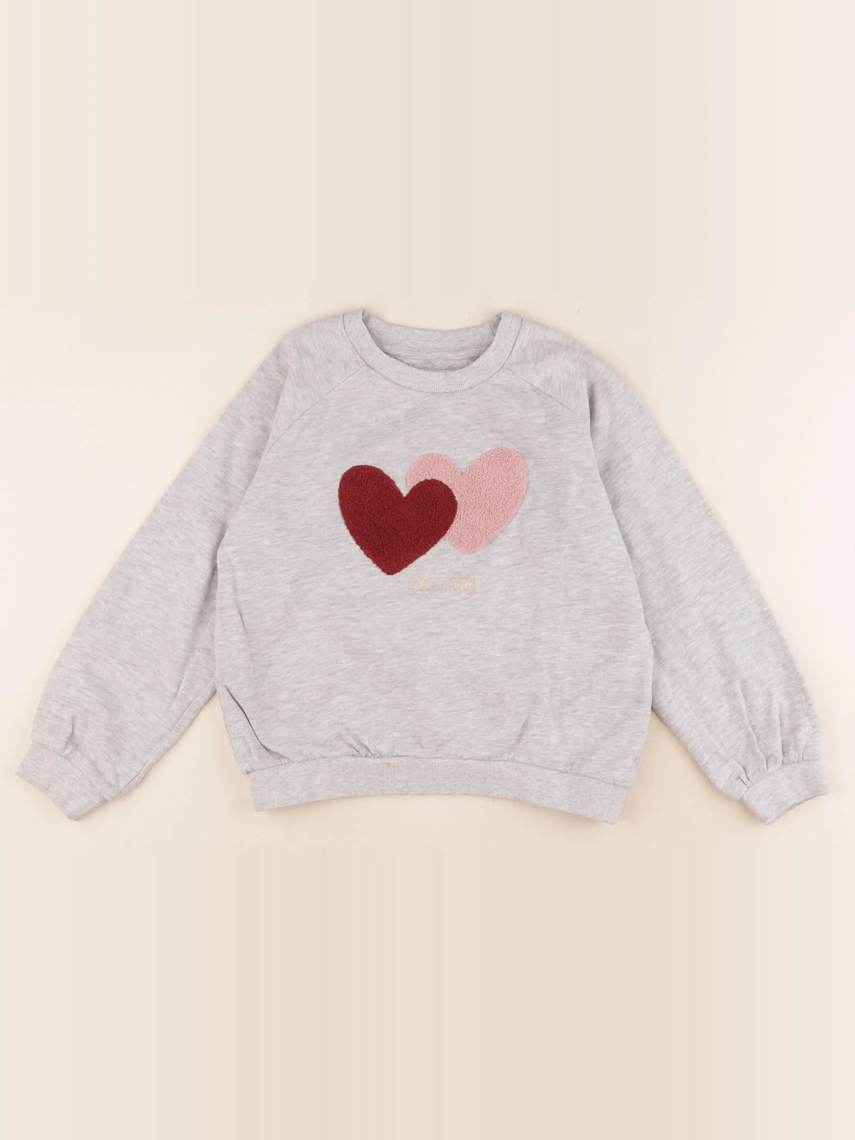 Vertbaudet - sweat gris - 8 ans