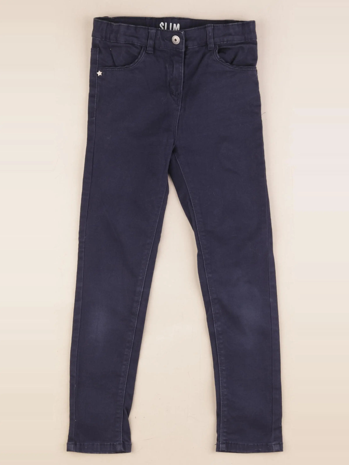 Vertbaudet - pantalon bleu - 8 ans