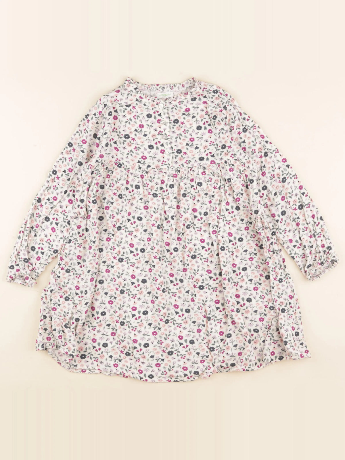 Vertbaudet - robe multicolore - 7 ans
