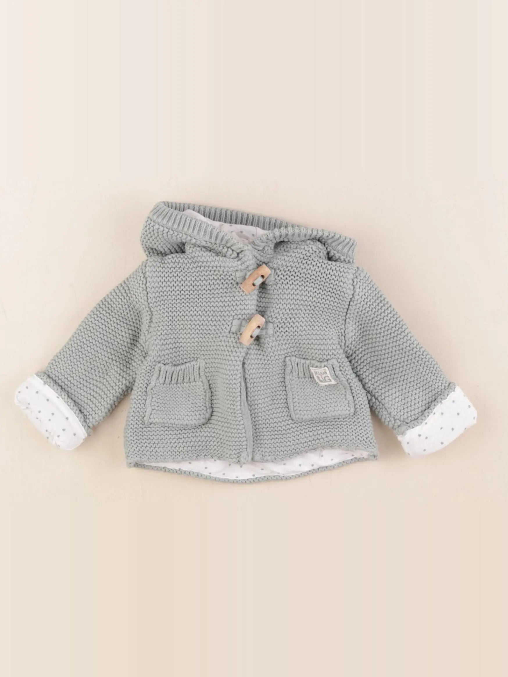 La Redoute - gilet bleu, vert - 1 mois