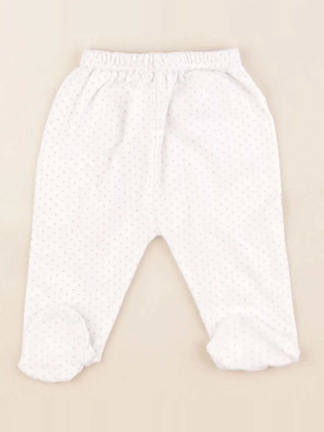 Boutchou - legging blanc, gris - 1 mois