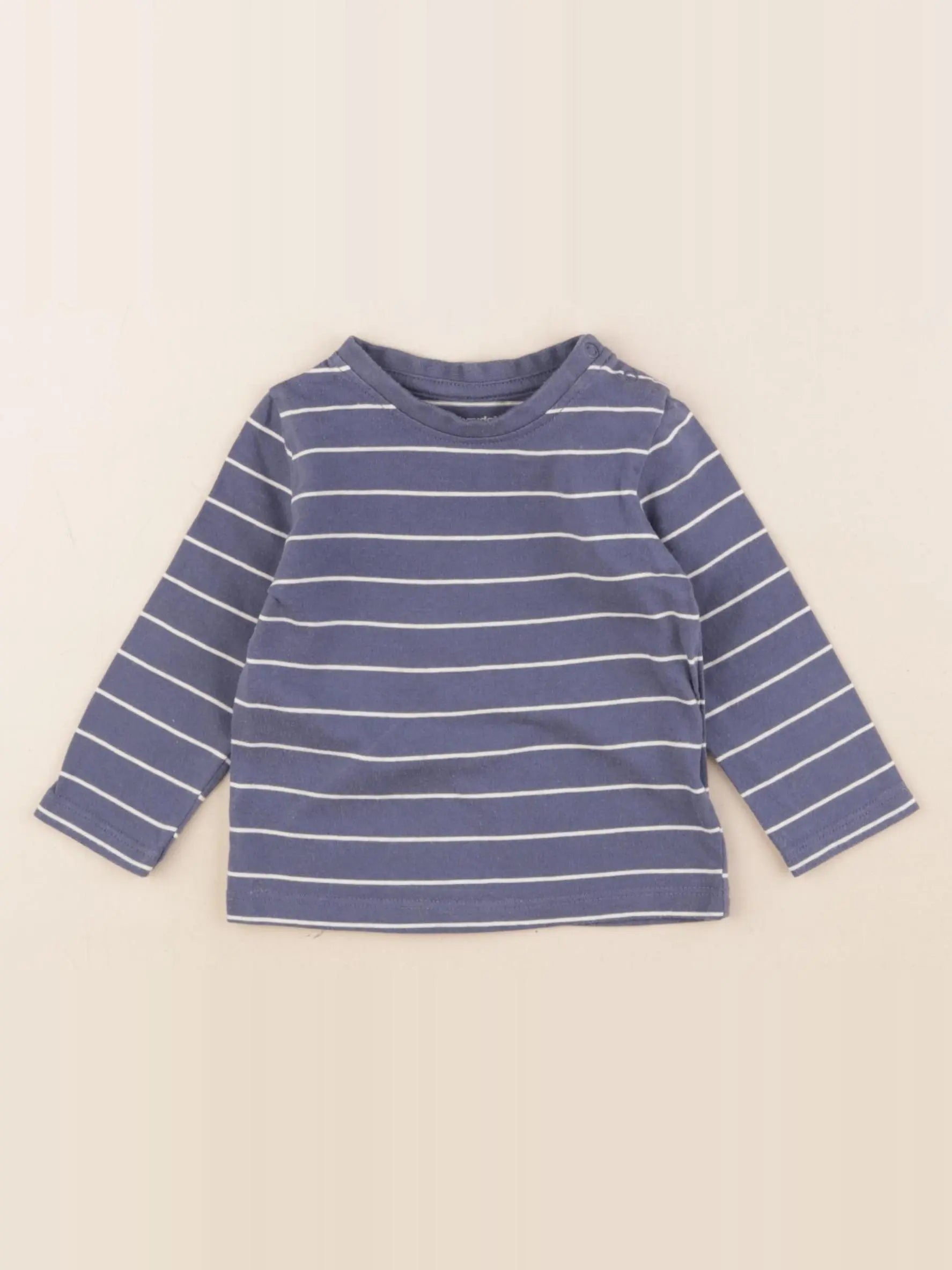 Vertbaudet - tee-shirt bleu - 6 mois