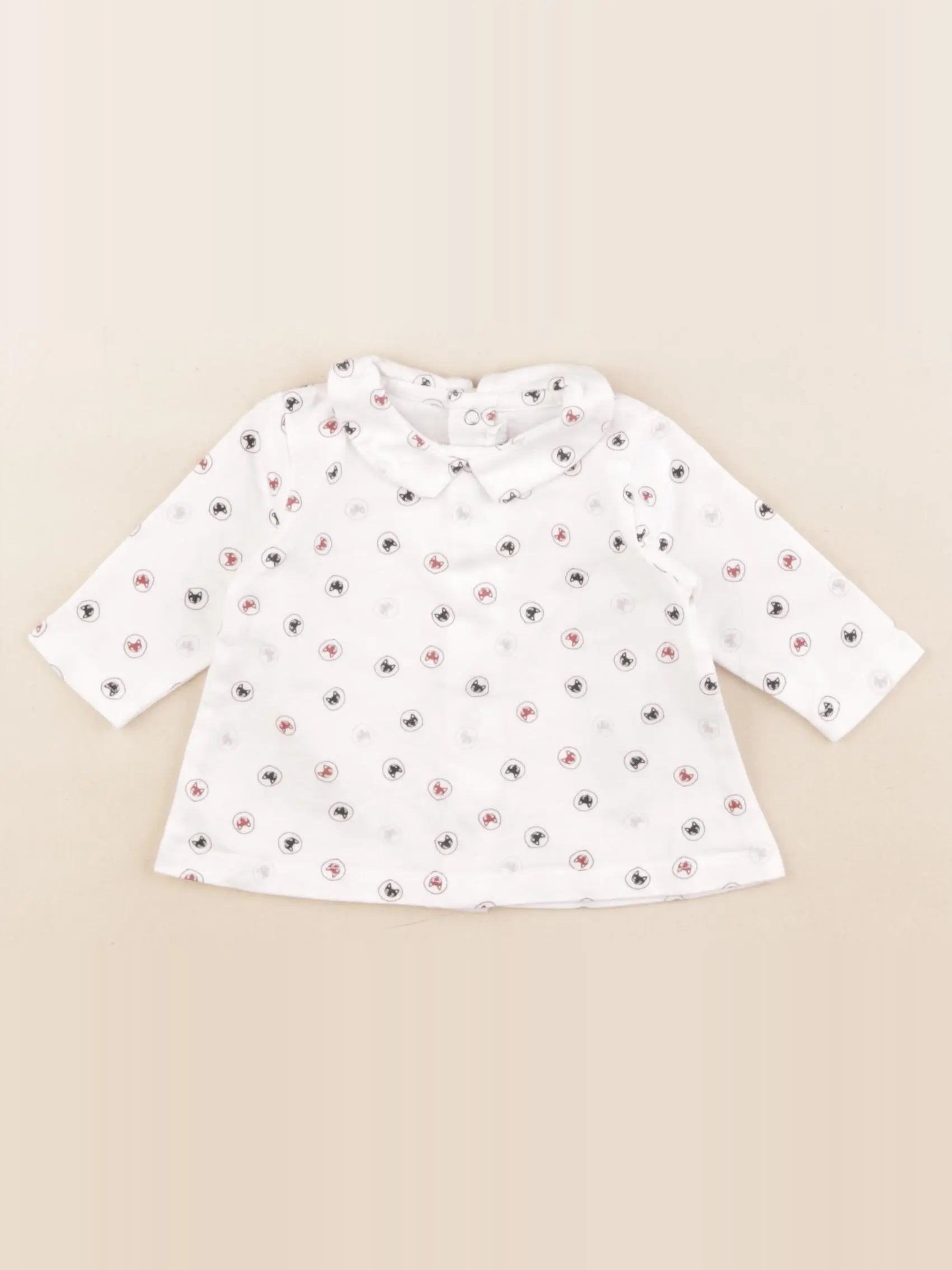 Boutchou - tee-shirt multicolore - 3 mois