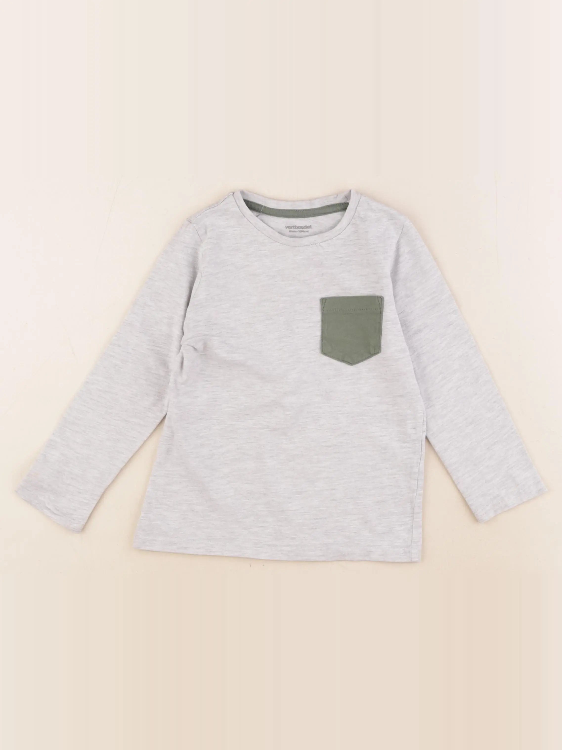 Vertbaudet - tee-shirt gris - 4 ans