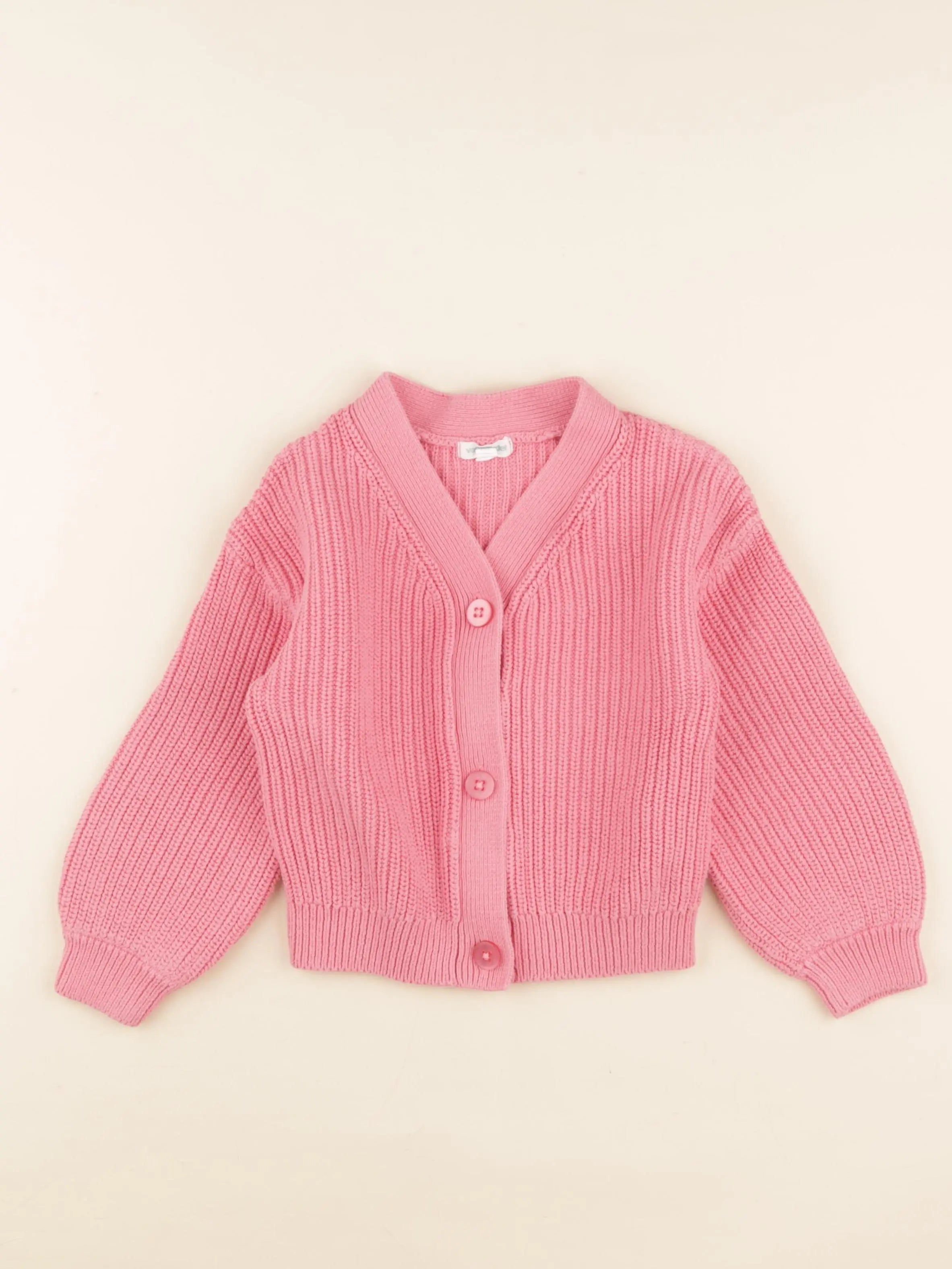 Vertbaudet - gilet rose - 5 ans