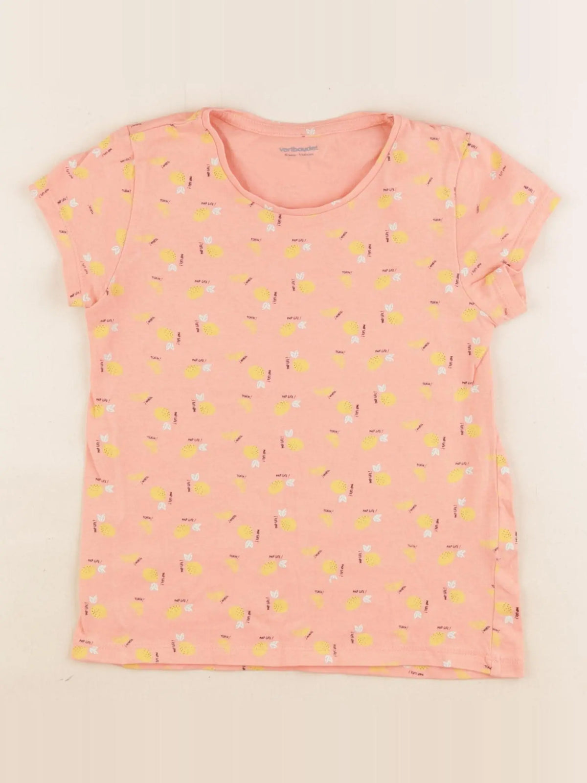 Vertbaudet - tee-shirt rose - 6 ans