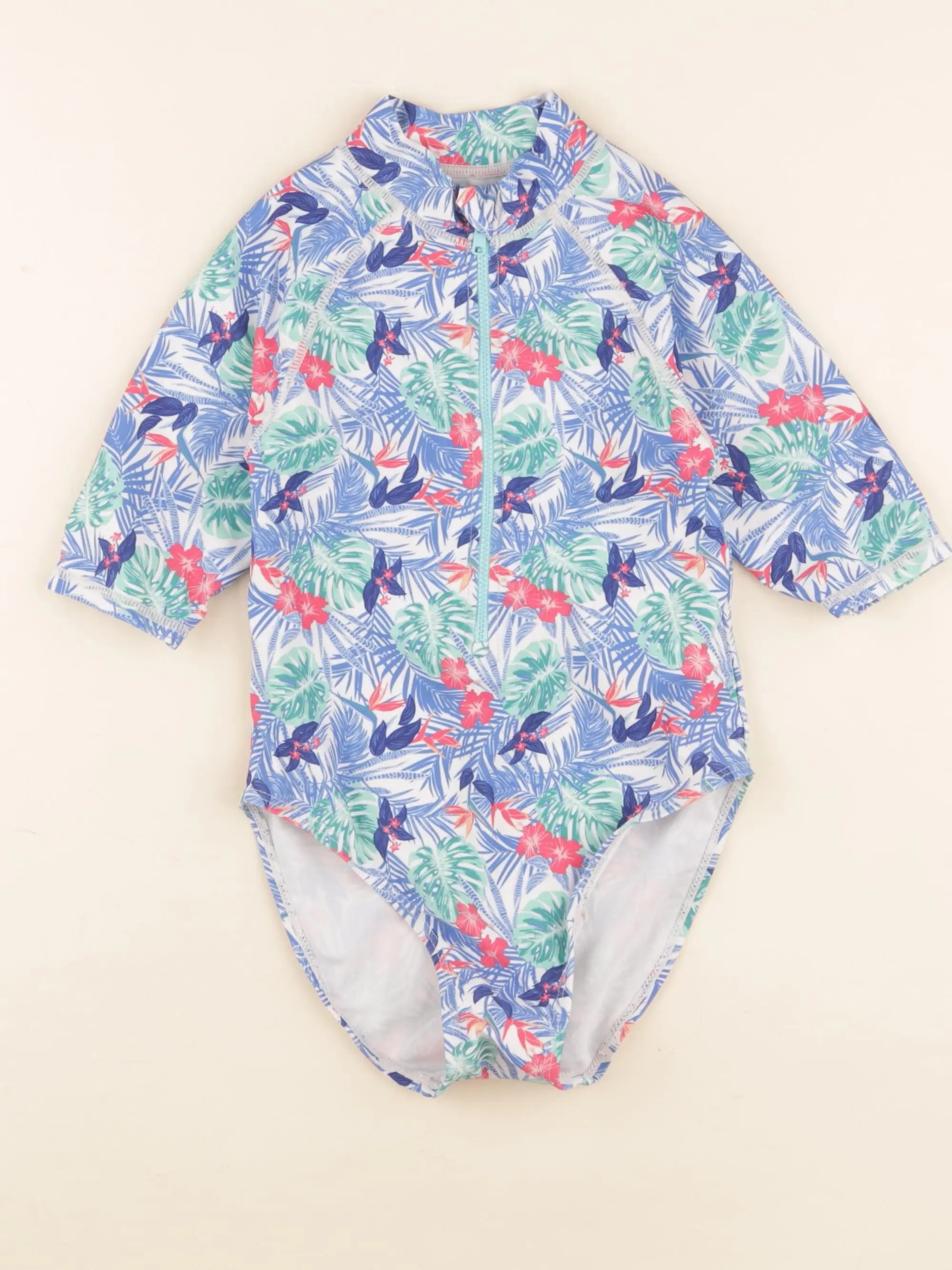 Vertbaudet - combi de bain multicolore - 8 ans