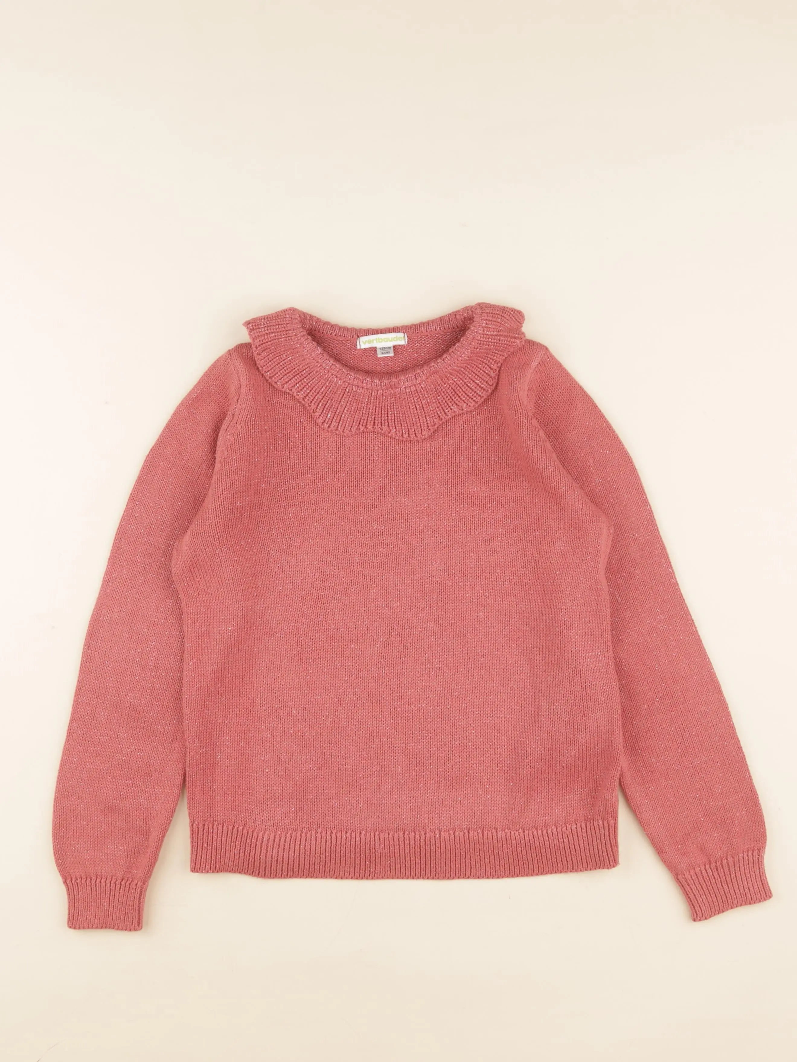 Vertbaudet - pull rose - 8 ans