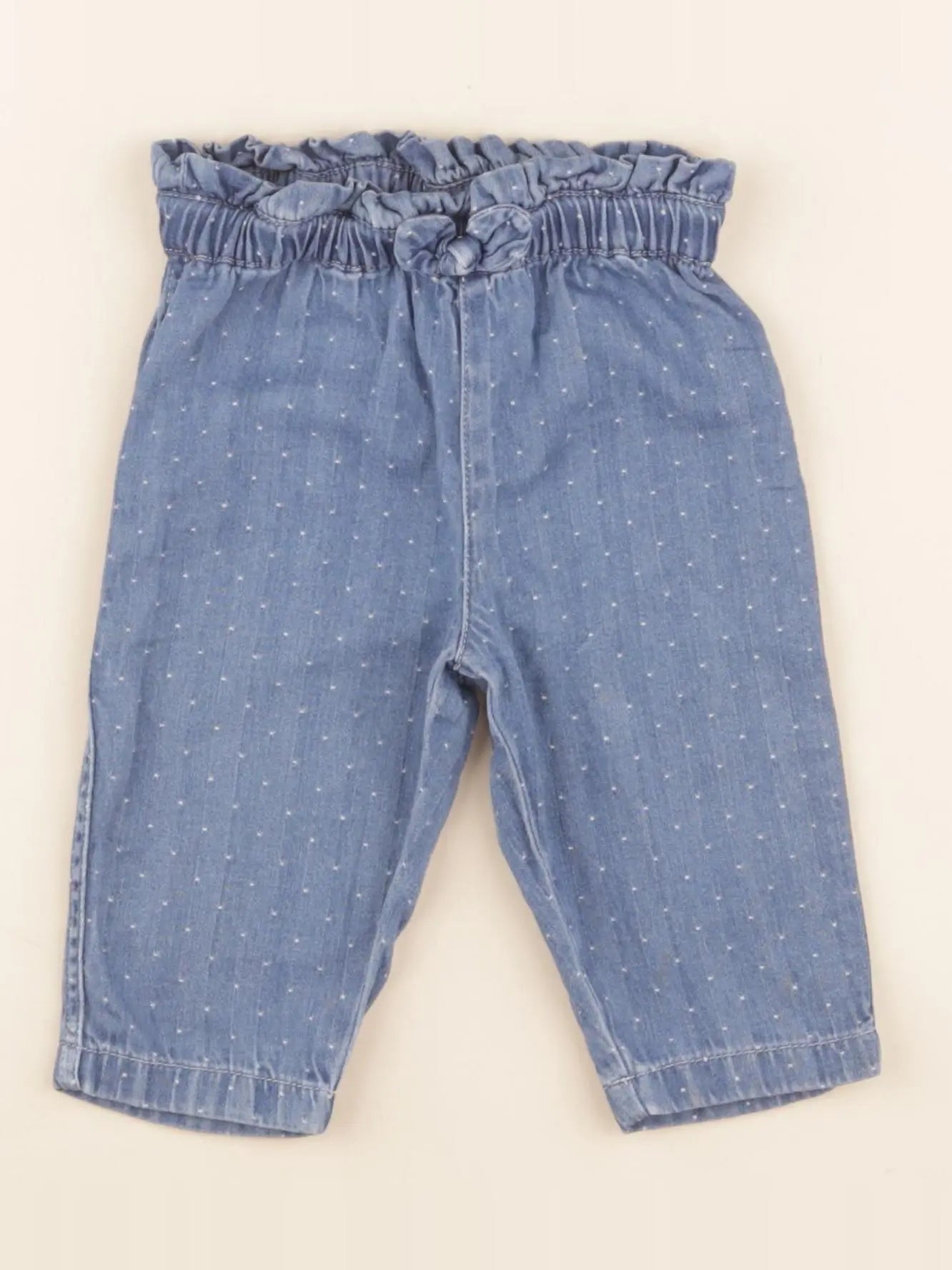 Petit Bateau - pantalon bleu - 6 mois