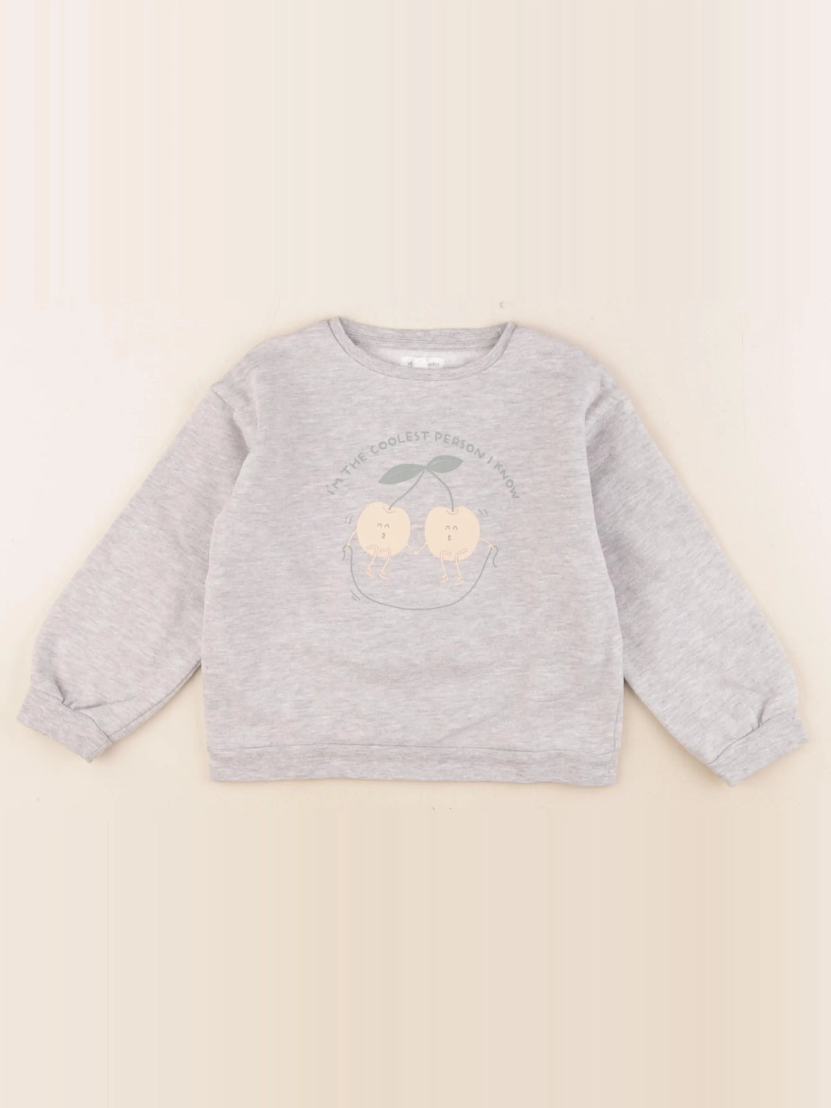 Vertbaudet - sweat gris - 6 ans