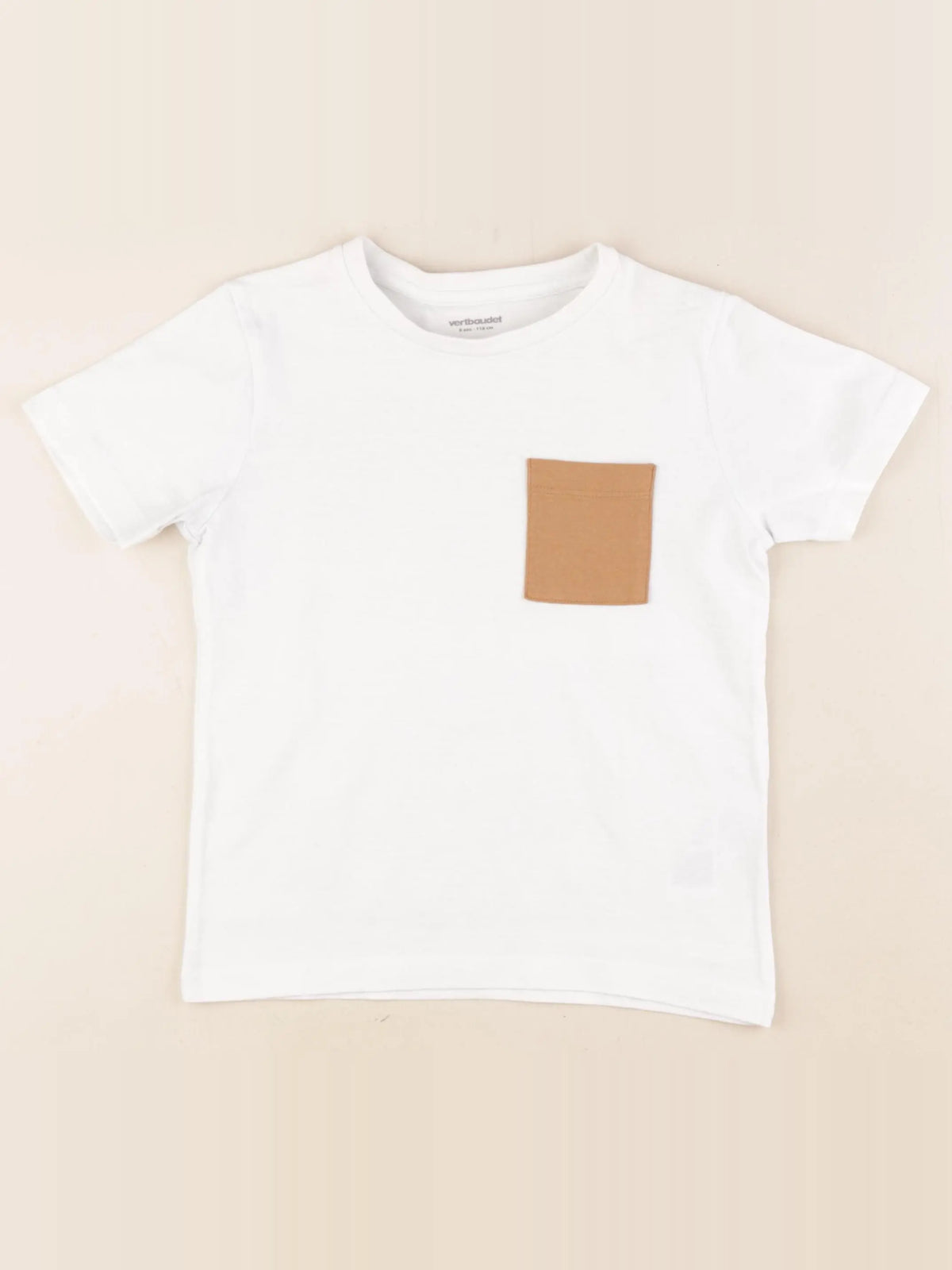 Vertbaudet - tee-shirt blanc - 6 ans