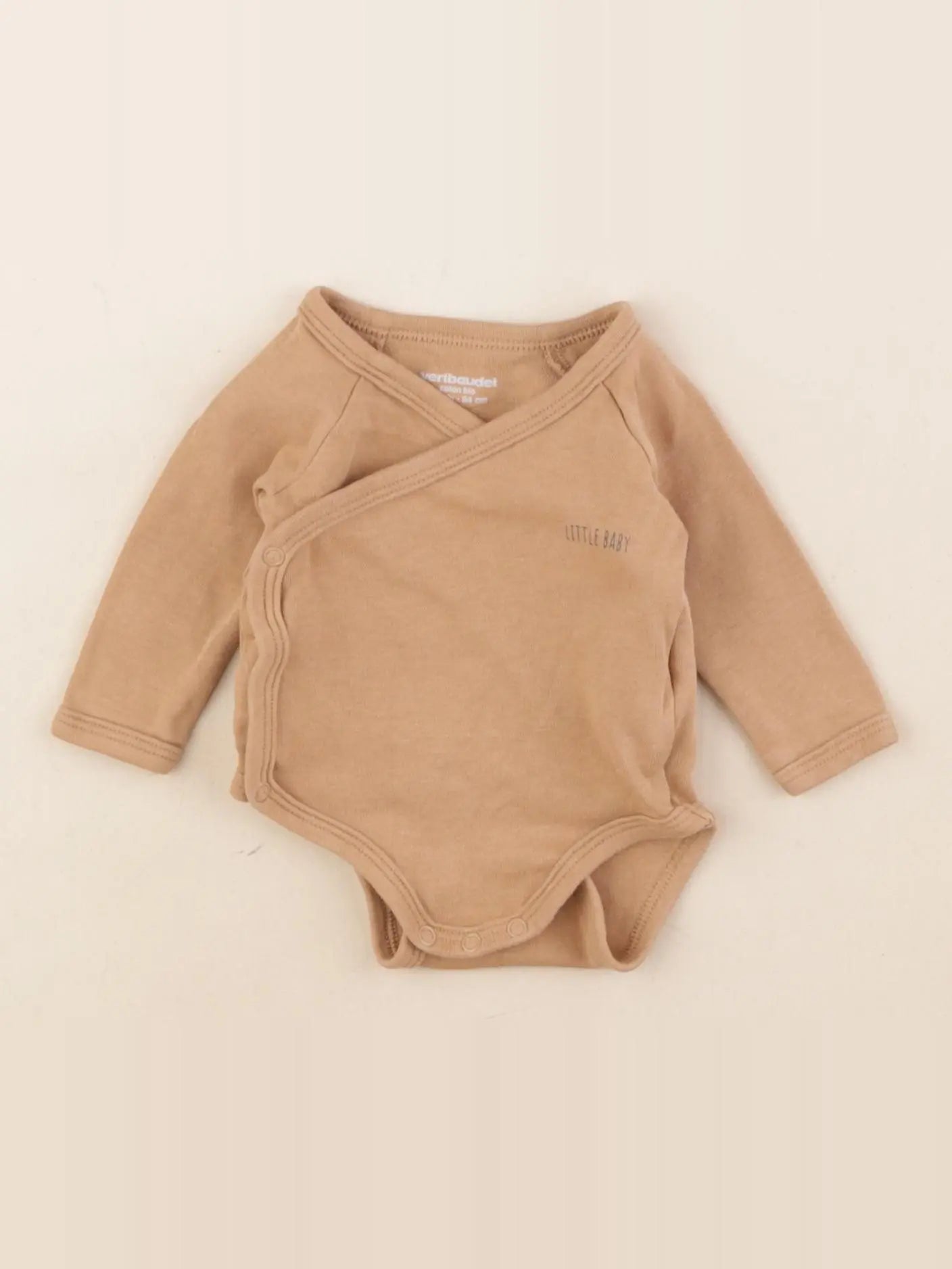 Vertbaudet - body marron - 1 mois