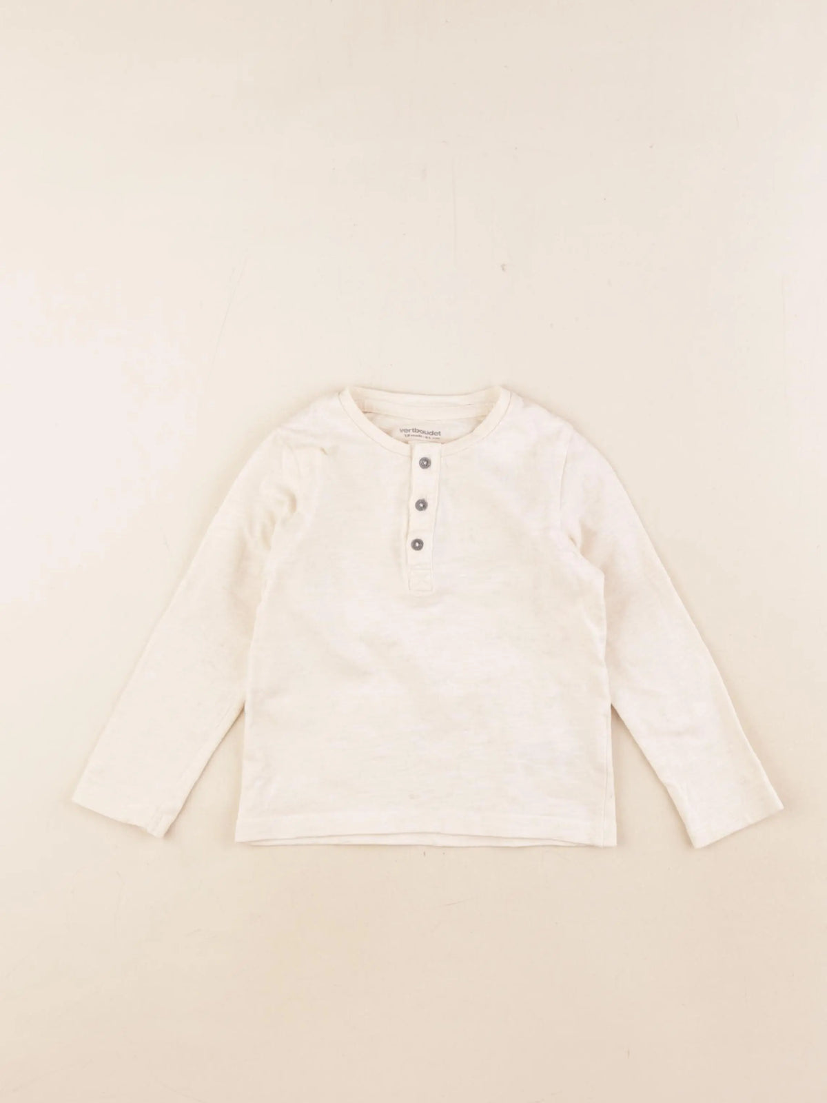 Vertbaudet - tee-shirt blanc - 18 mois