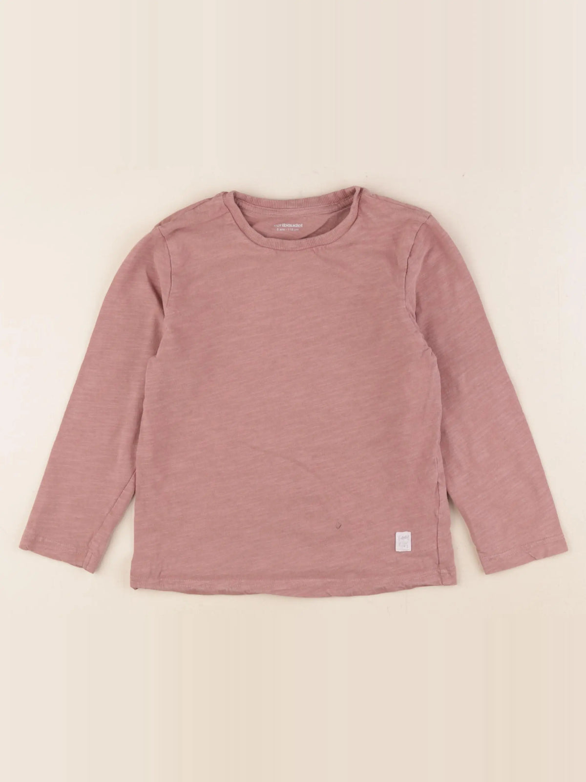 Vertbaudet - tee-shirt marron - 6 ans