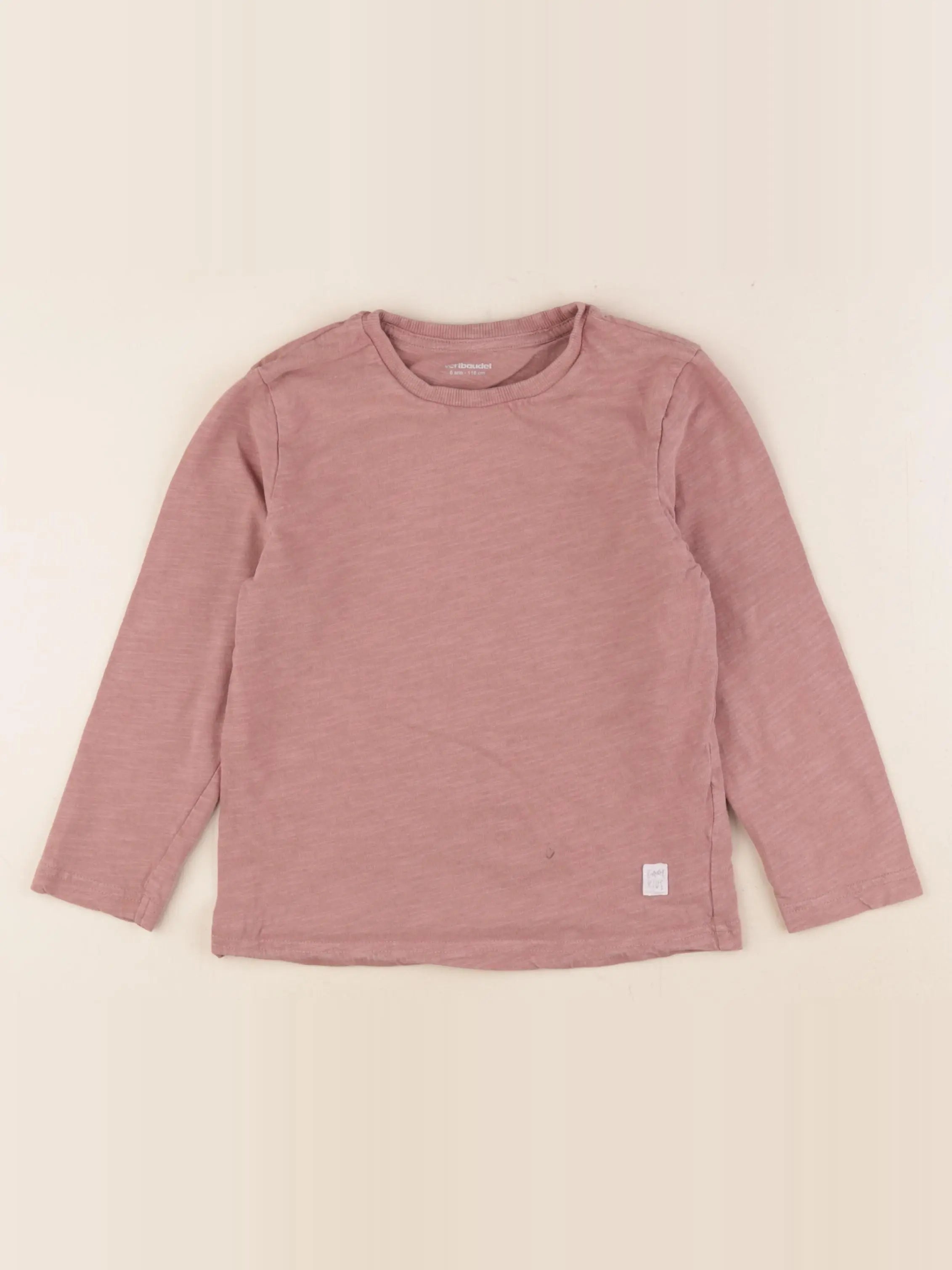 Vertbaudet - tee-shirt marron - 6 ans