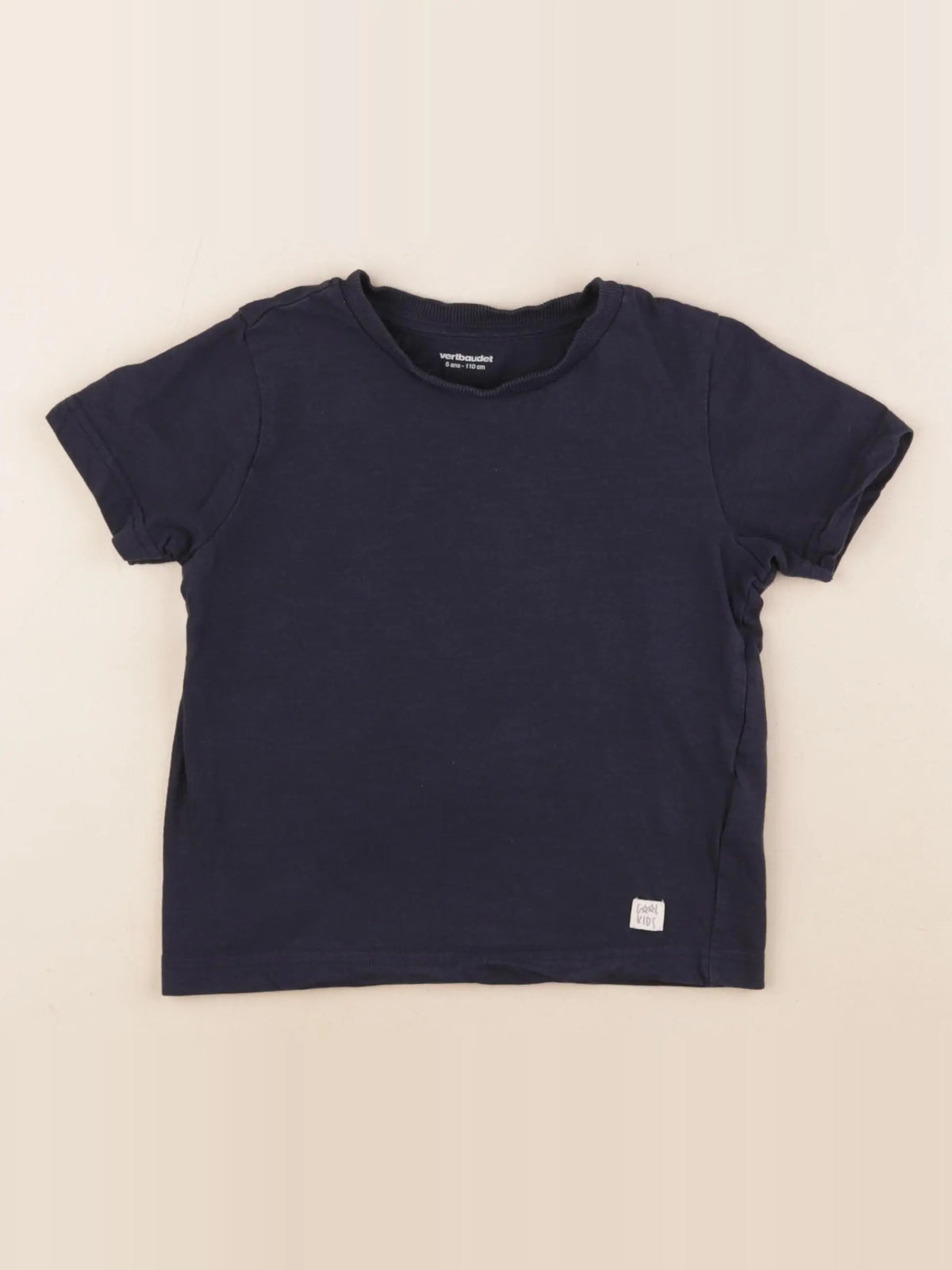 Vertbaudet - tee-shirt bleu - 5 ans