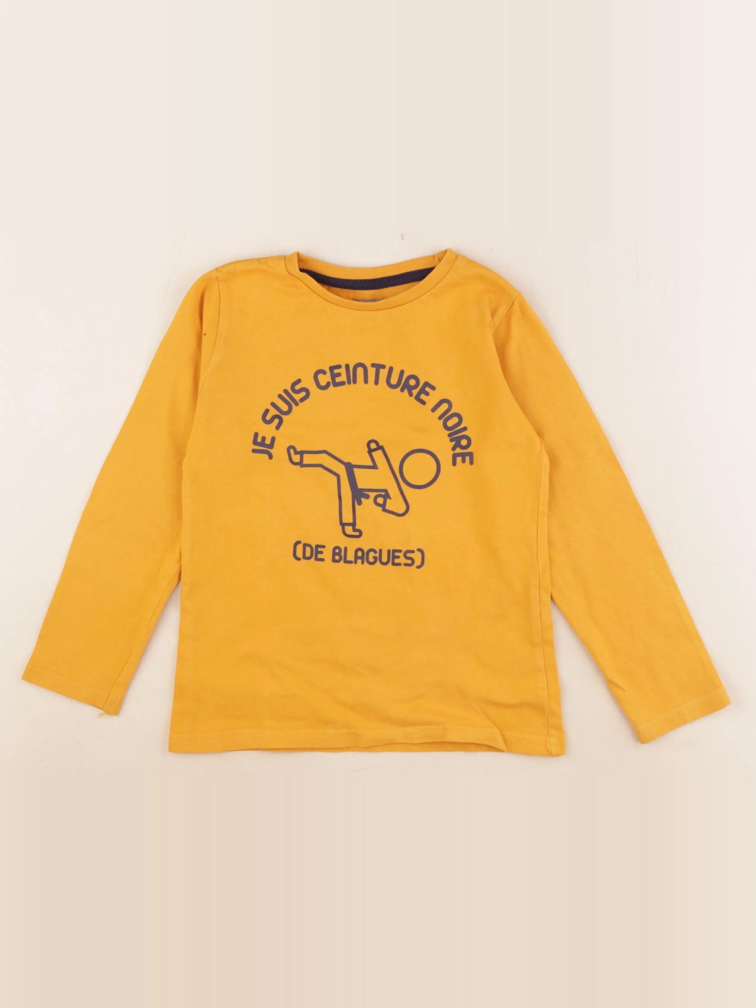Vertbaudet - tee-shirt jaune - 5 ans