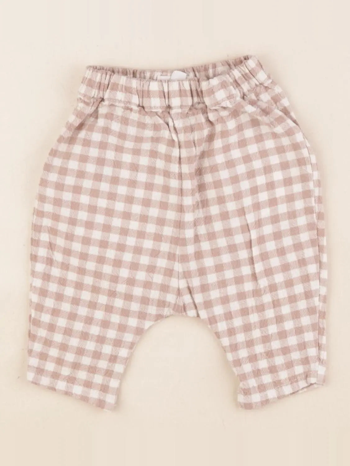 Vertbaudet - sarouel beige - 1 mois
