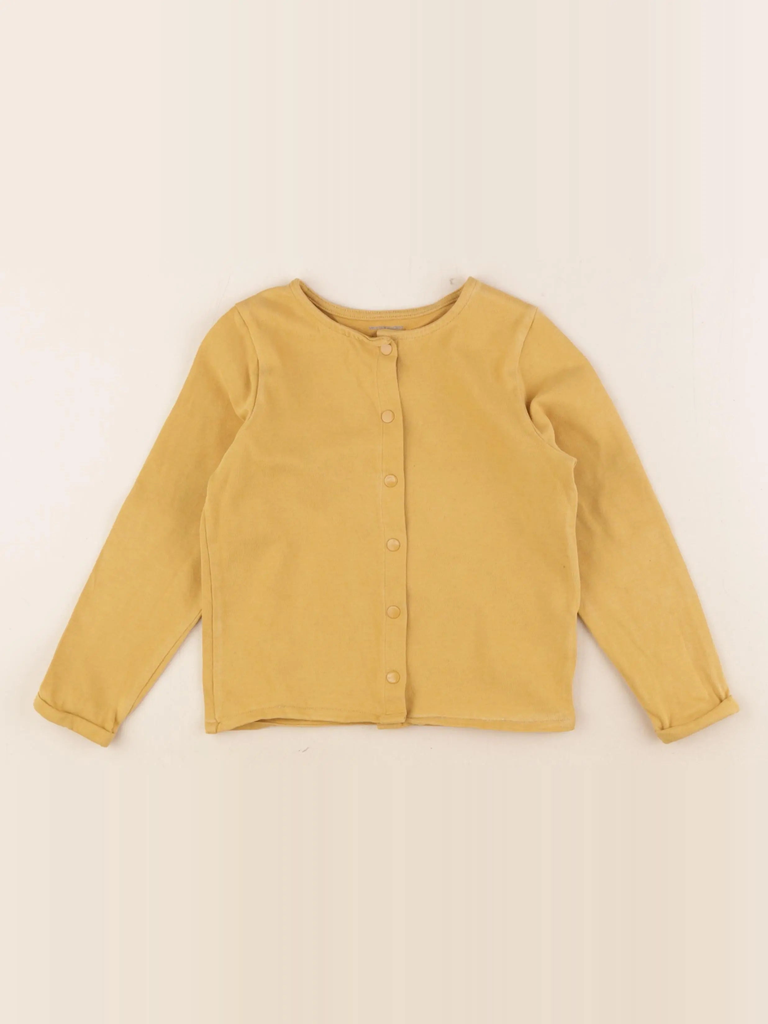 Vertbaudet - sweat jaune - 5 ans