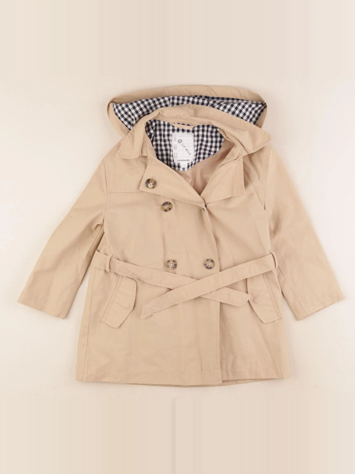Vertbaudet - trench beige - 4 ans