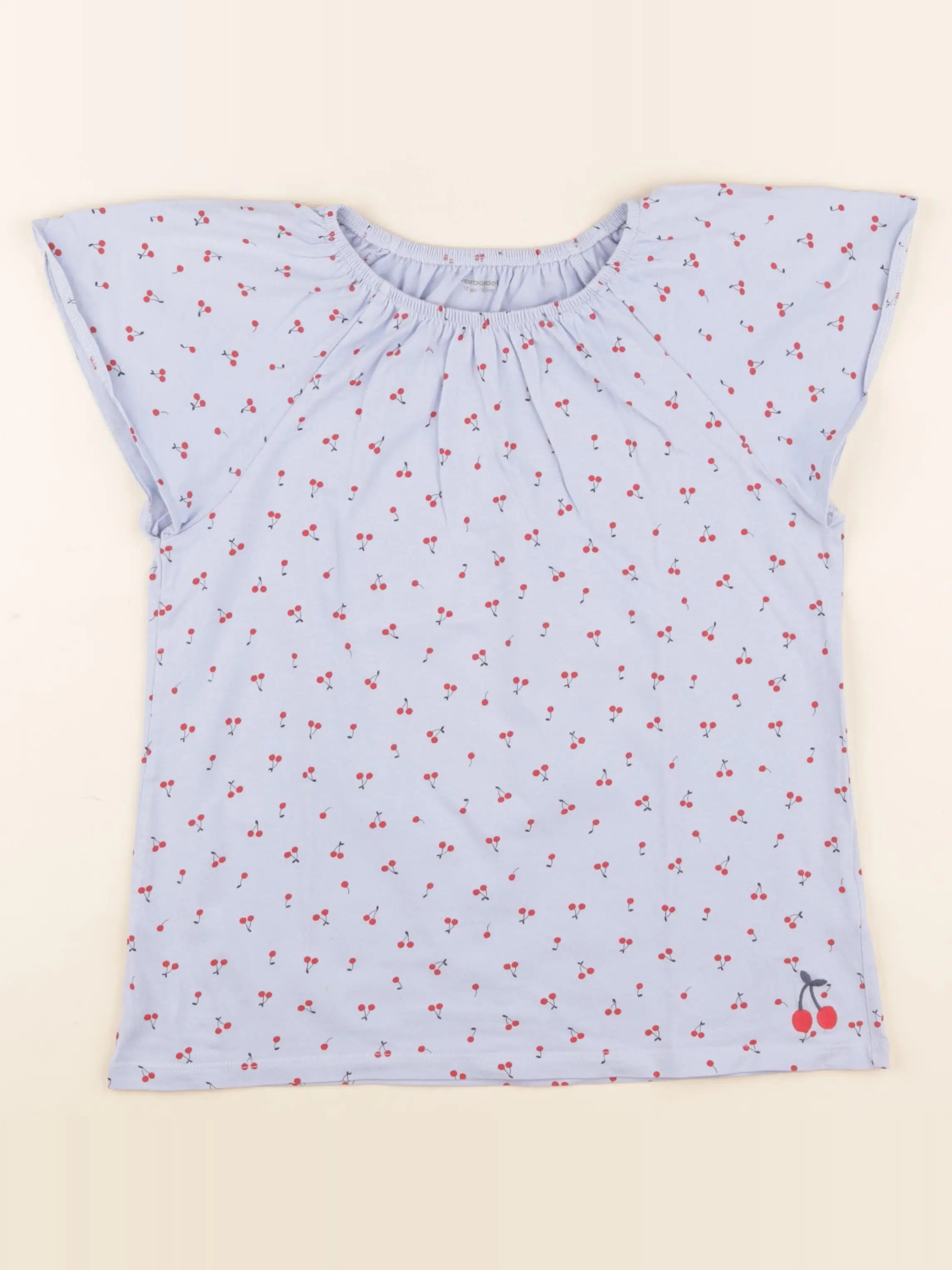 Vertbaudet - tee-shirt bleu - 12 ans