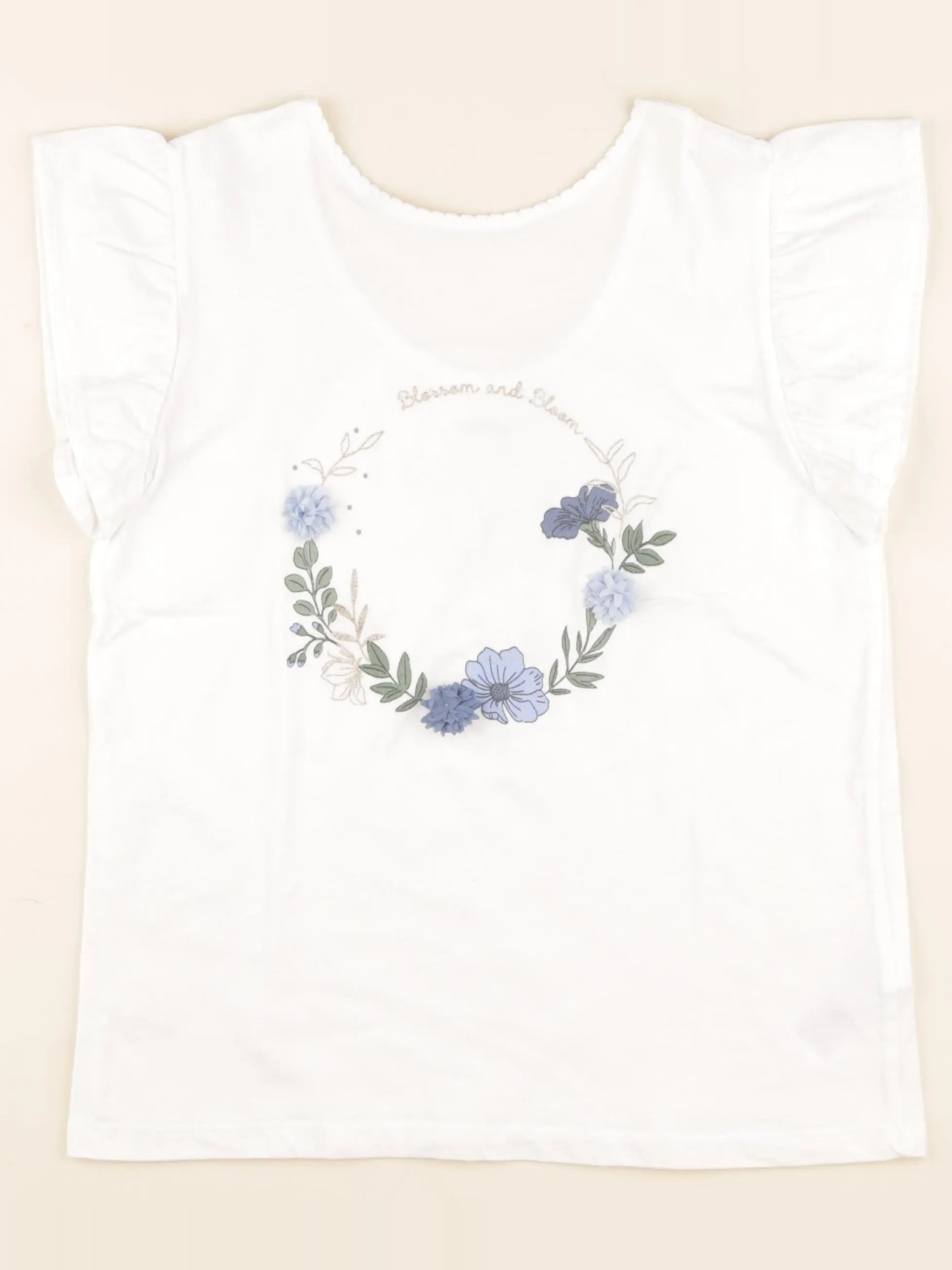Vertbaudet - tee-shirt blanc - 12 ans
