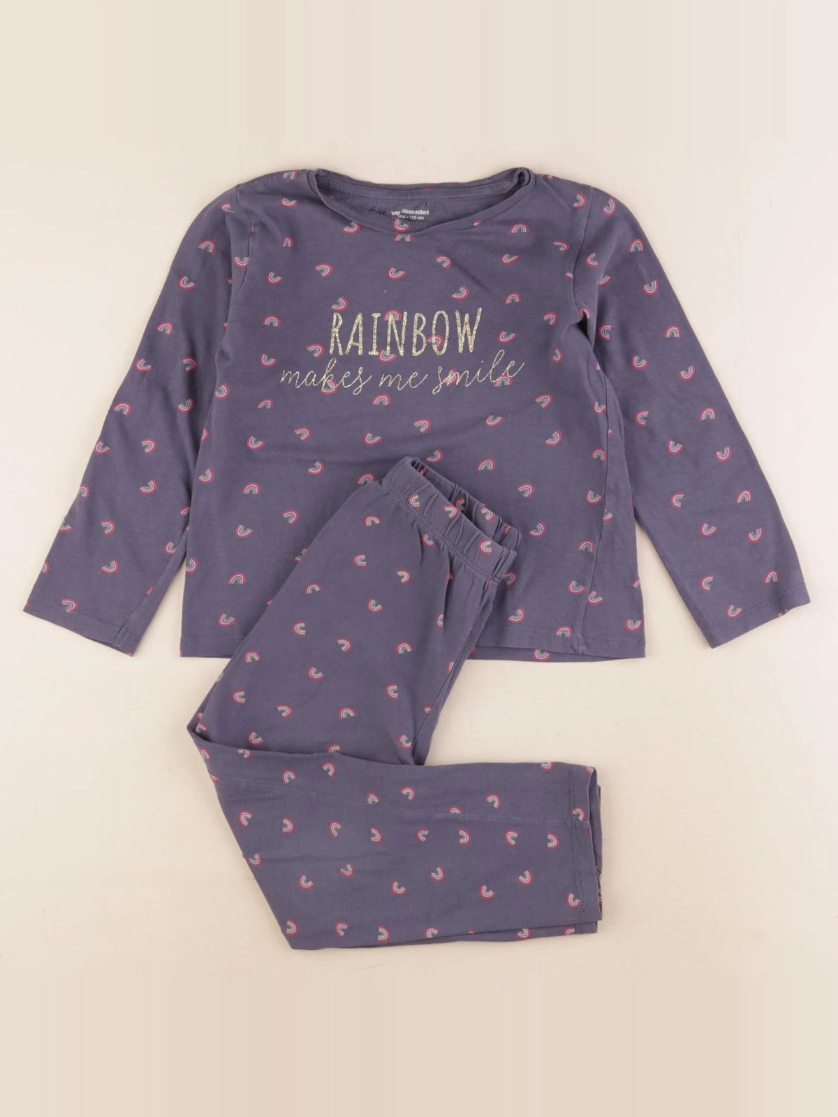 Vertbaudet - pyjama coton bleu - 5 ans